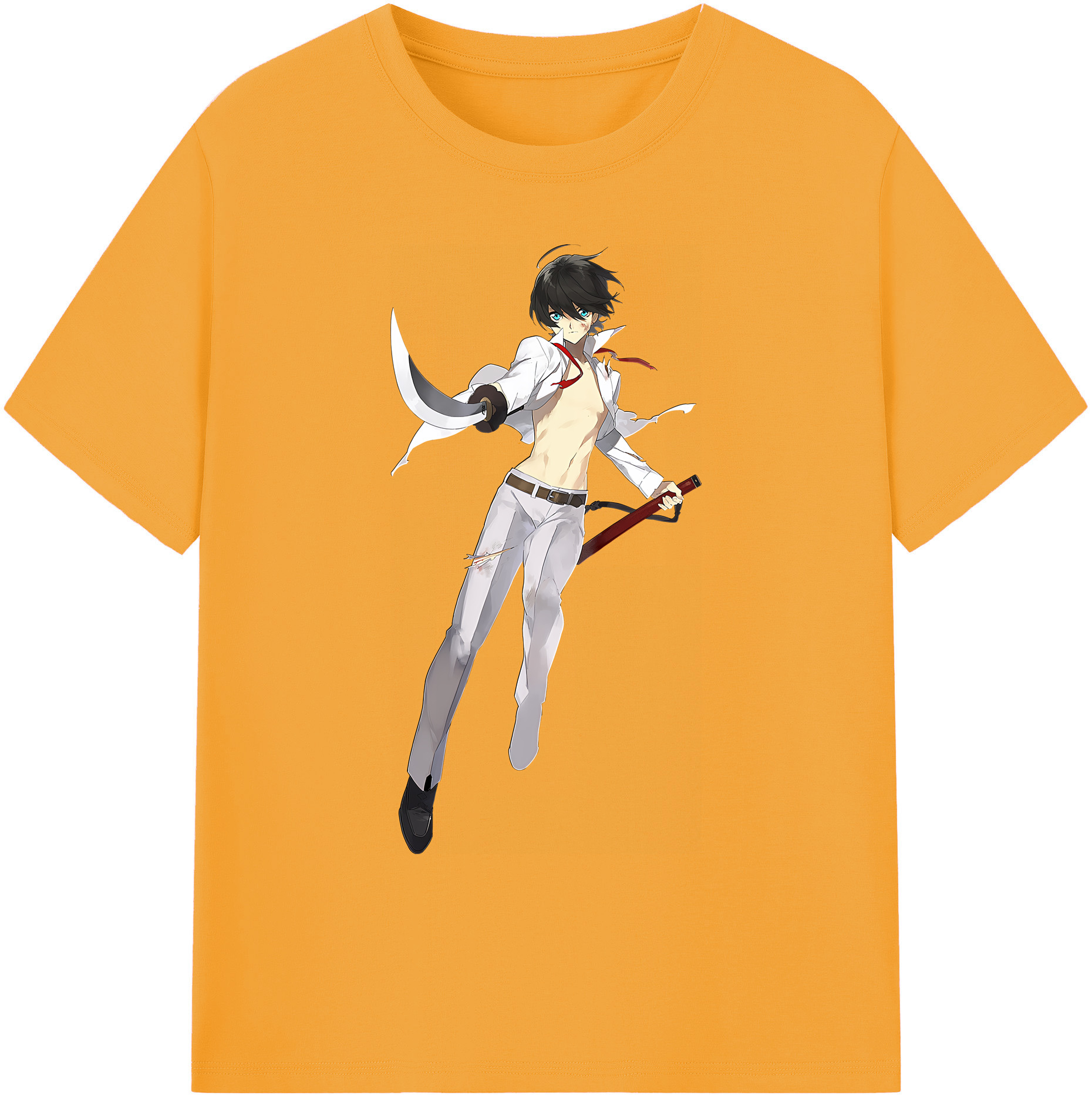 （画像用） 刀剣乱舞 Touken Ranbu 綿100％ メンズ半袖Tシャツ｜肌触りやわらか＆通気性