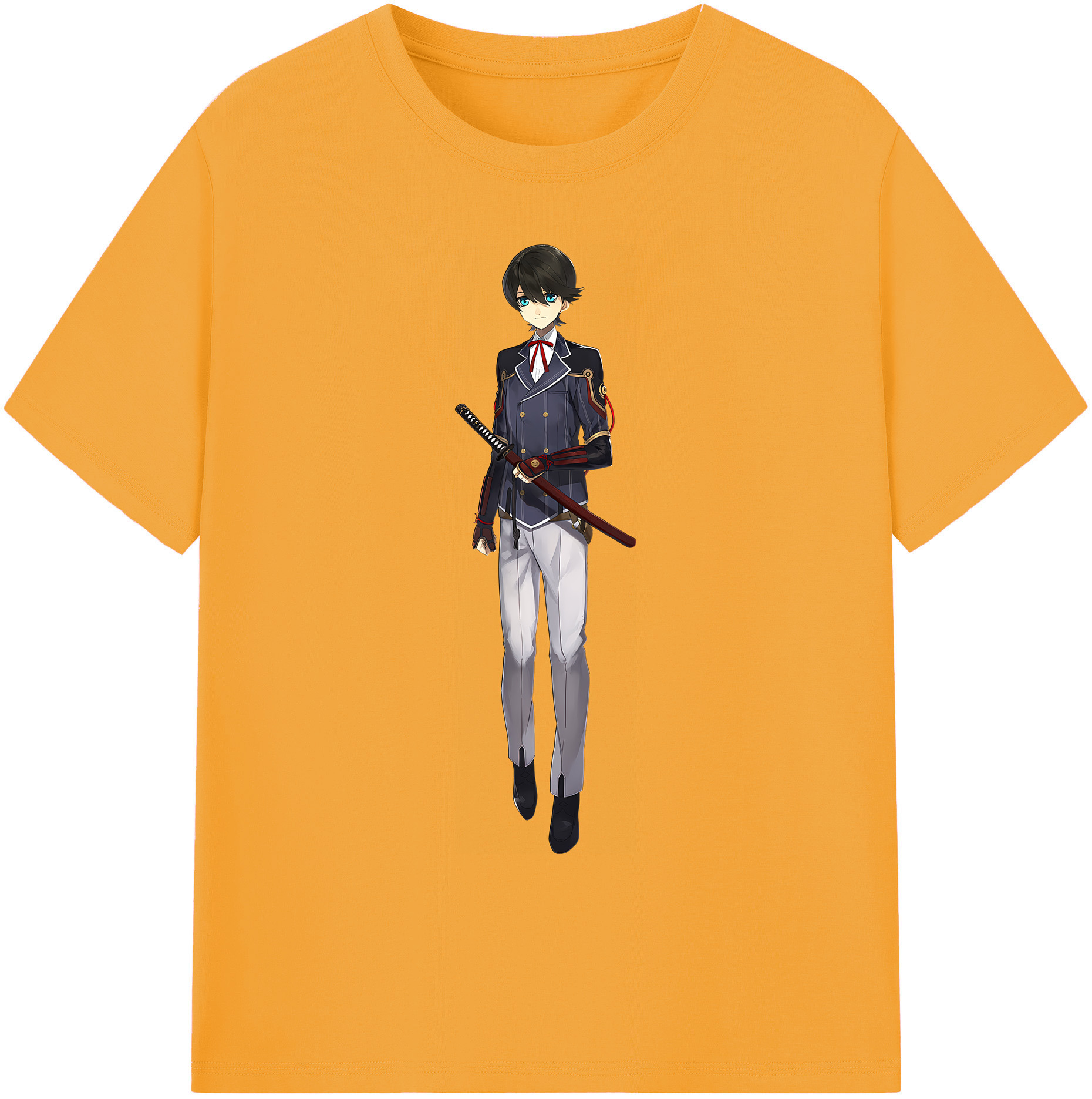 （画像用） 刀剣乱舞 Touken Ranbu 綿100％ メンズ半袖Tシャツ｜肌触りやわらか＆通気性