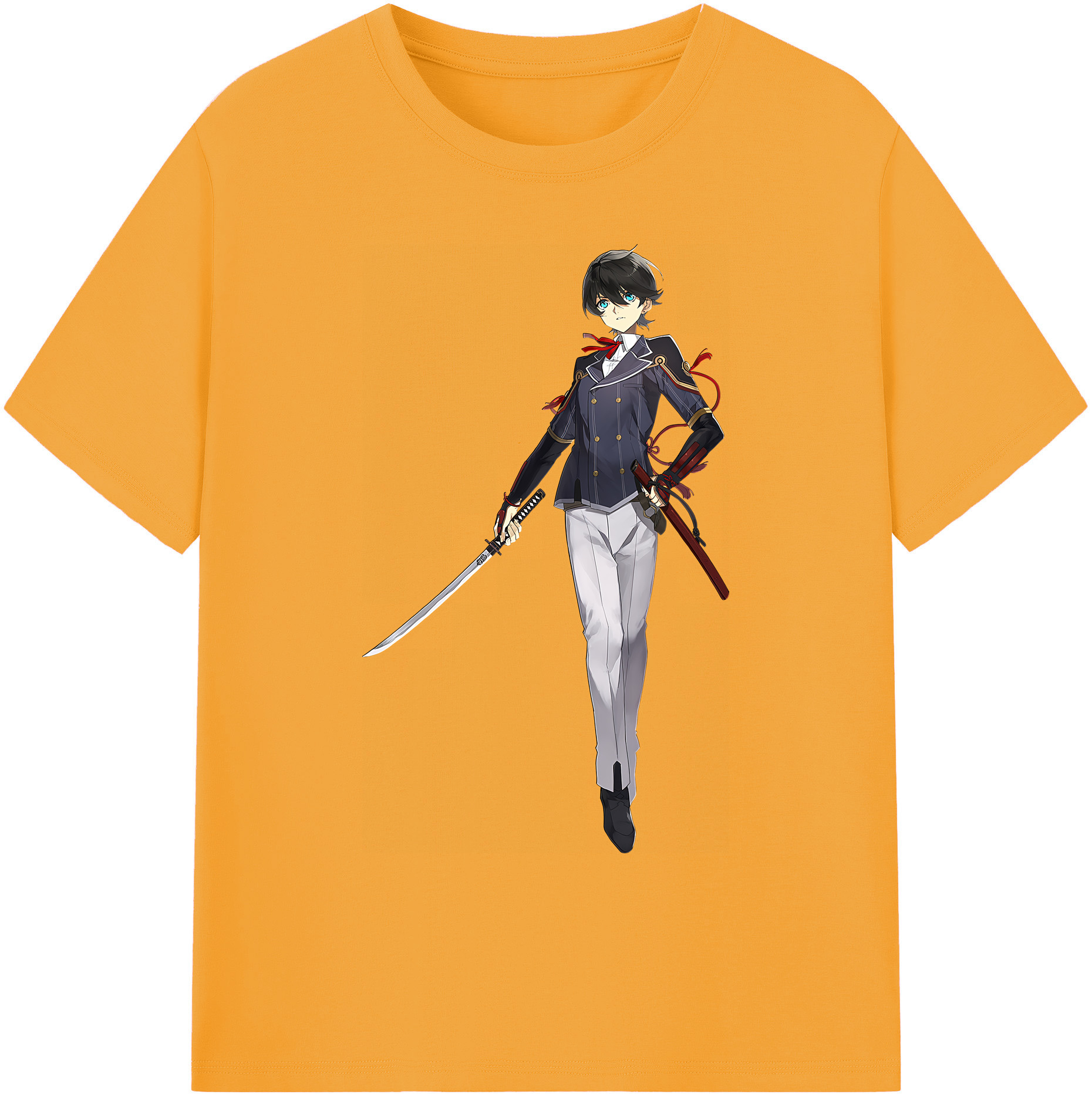 （画像用） 刀剣乱舞 Touken Ranbu 綿100％ メンズ半袖Tシャツ｜肌触りやわらか＆通気性