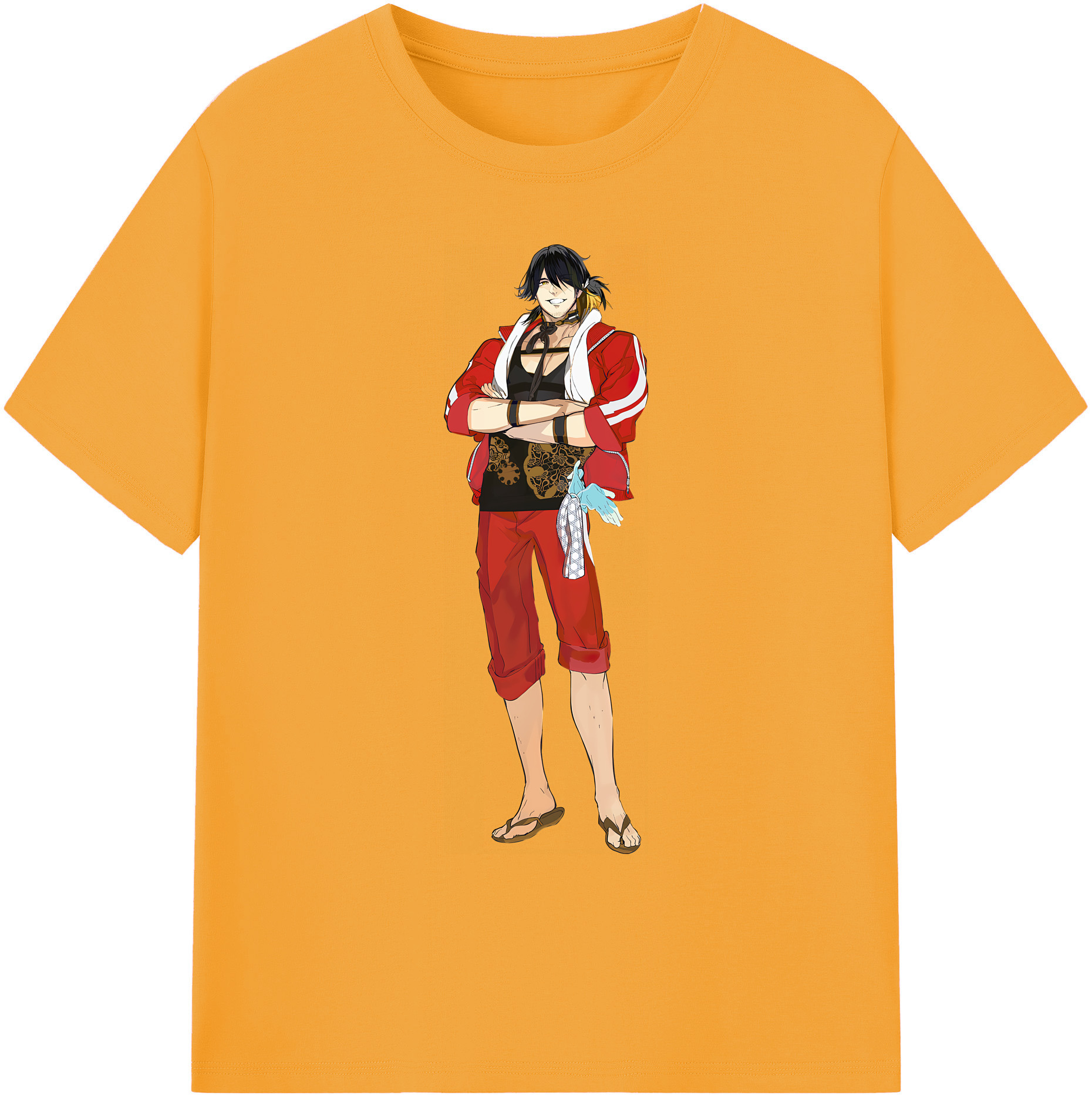 （画像用） 刀剣乱舞 Touken Ranbu 綿100％ メンズ半袖Tシャツ｜肌触りやわらか＆通気性
