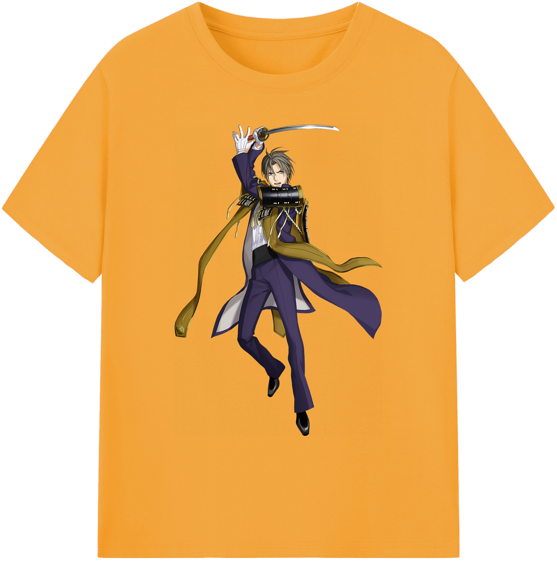 （画像用） 刀剣乱舞 Touken Ranbu 綿100％ メンズ半袖Tシャツ｜肌触りやわらか＆通気性