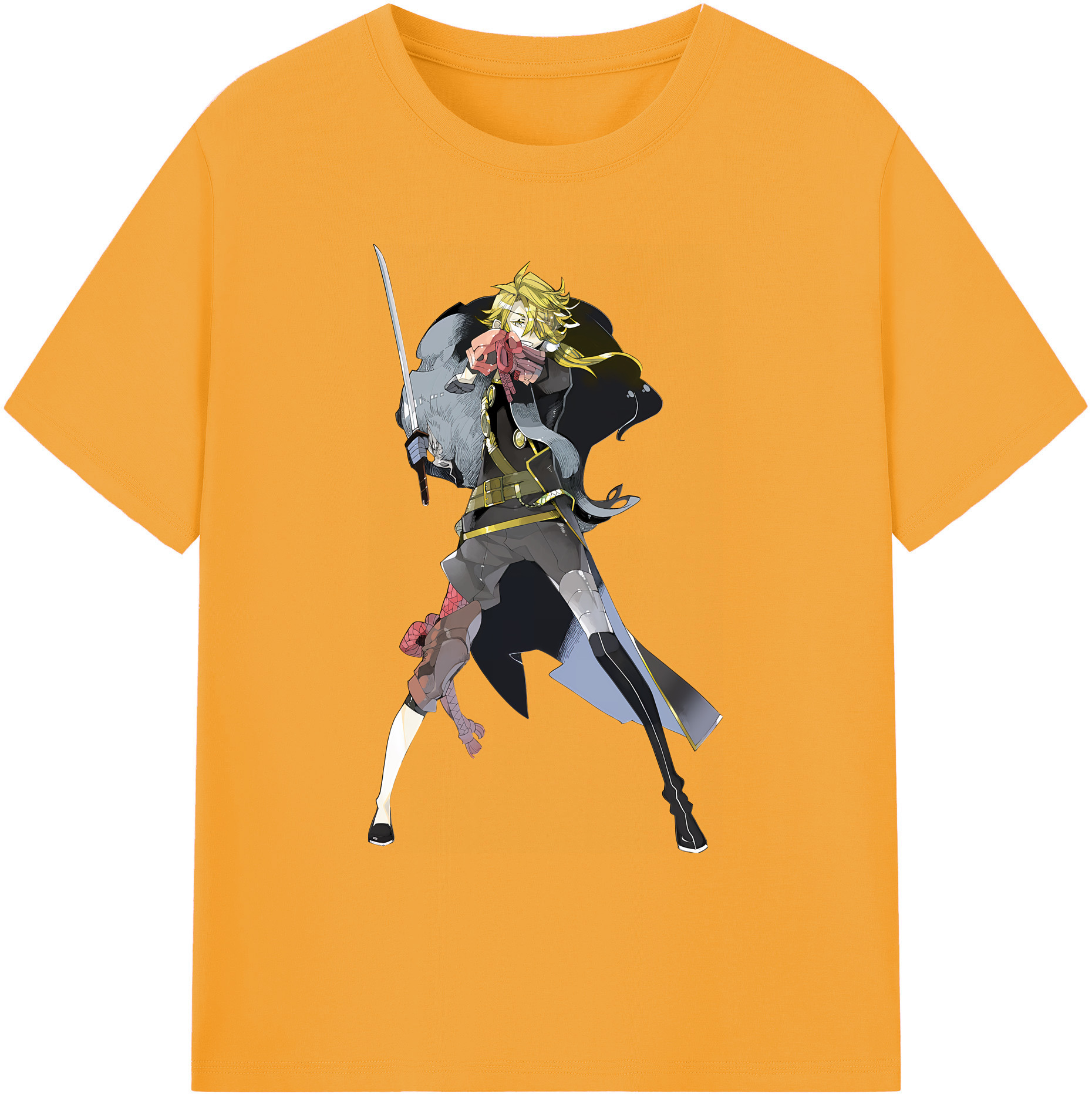 （画像用） 刀剣乱舞 Touken Ranbu 綿100％ メンズ半袖Tシャツ｜肌触りやわらか＆通気性