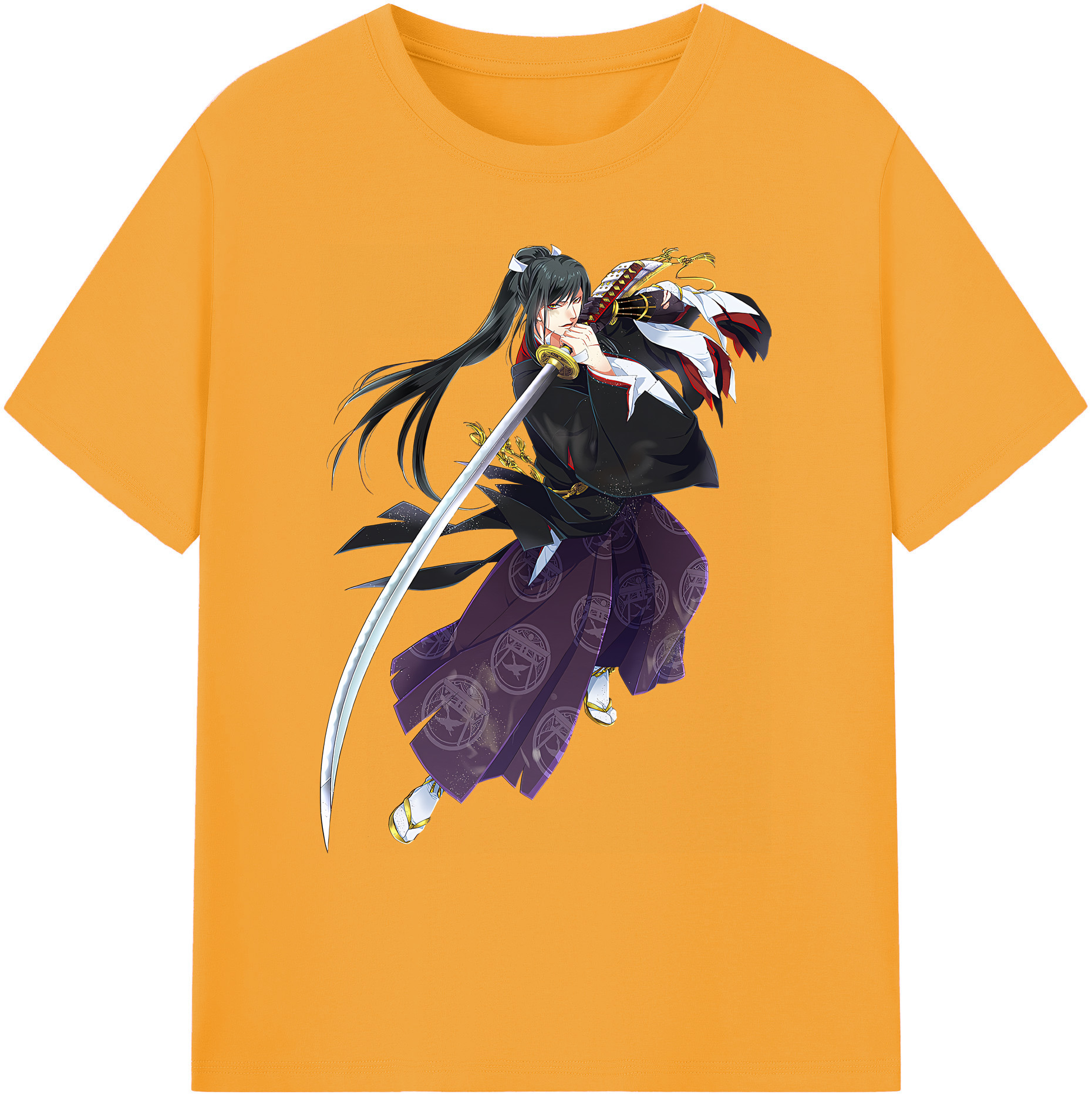 （画像用） 刀剣乱舞 Touken Ranbu 綿100％ メンズ半袖Tシャツ｜肌触りやわらか＆通気性