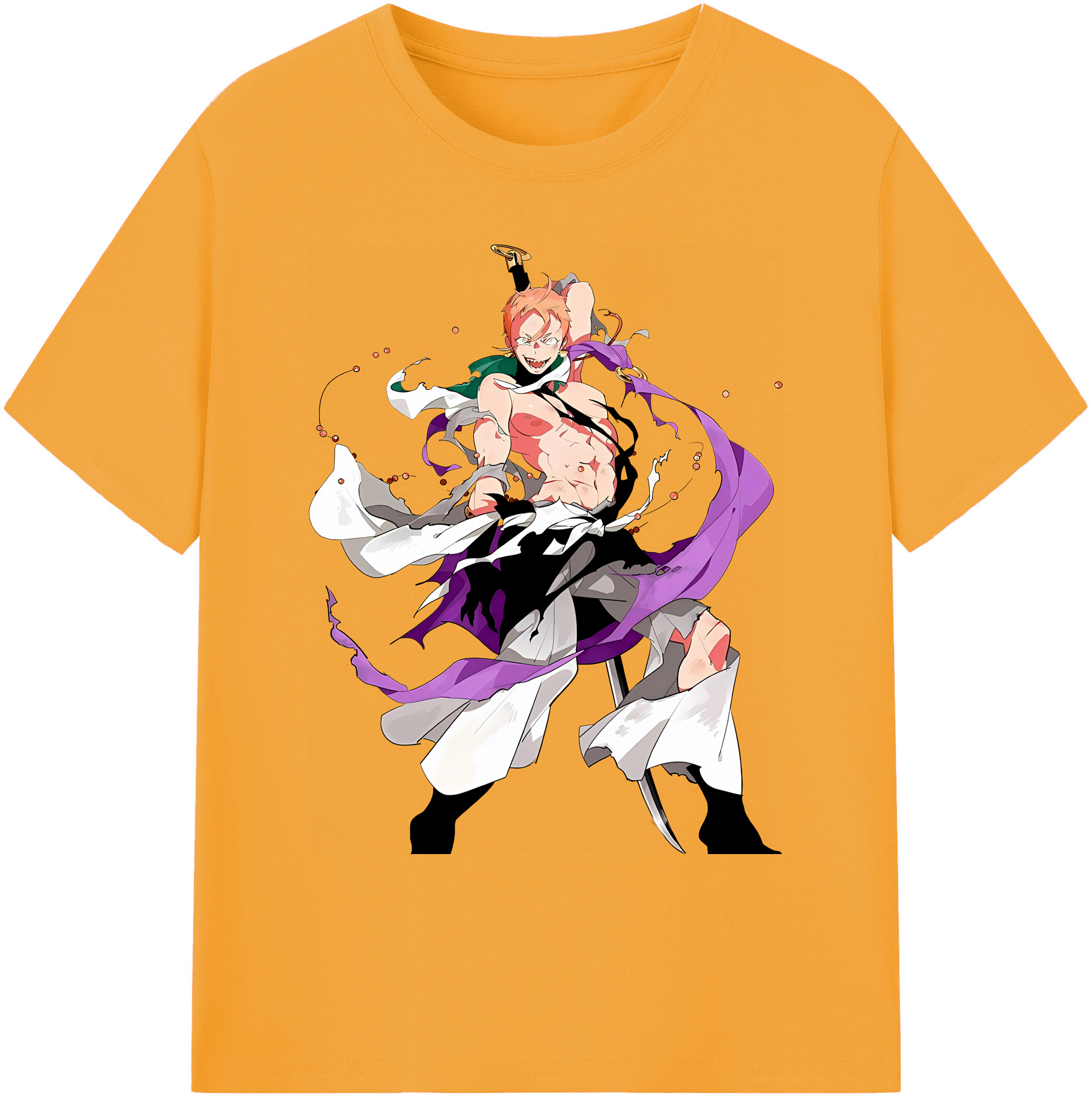 （画像用） 刀剣乱舞 Touken Ranbu 綿100％ メンズ半袖Tシャツ｜肌触りやわらか＆通気性