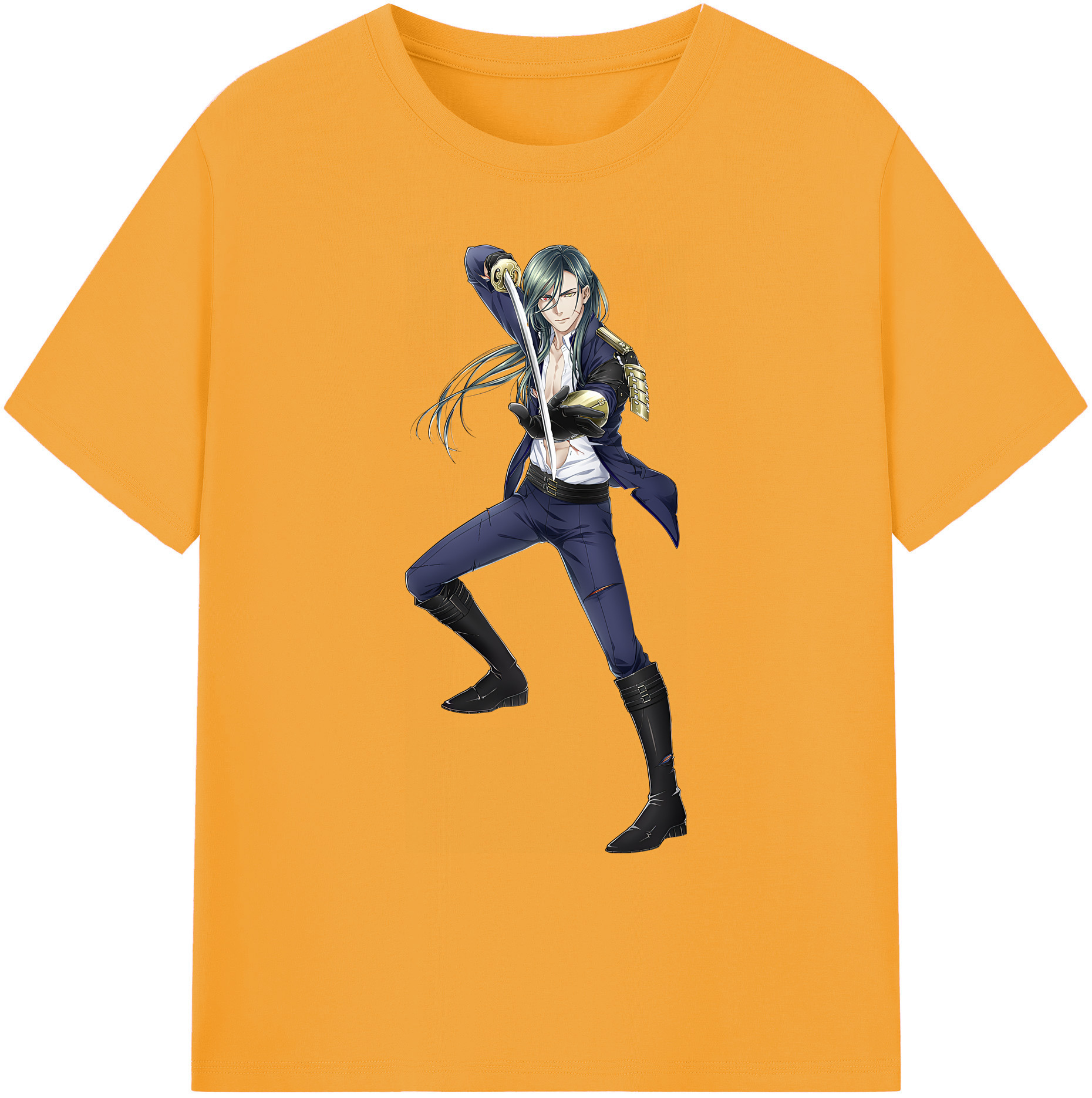 （画像用） 刀剣乱舞 Touken Ranbu 綿100％ メンズ半袖Tシャツ｜肌触りやわらか＆通気性