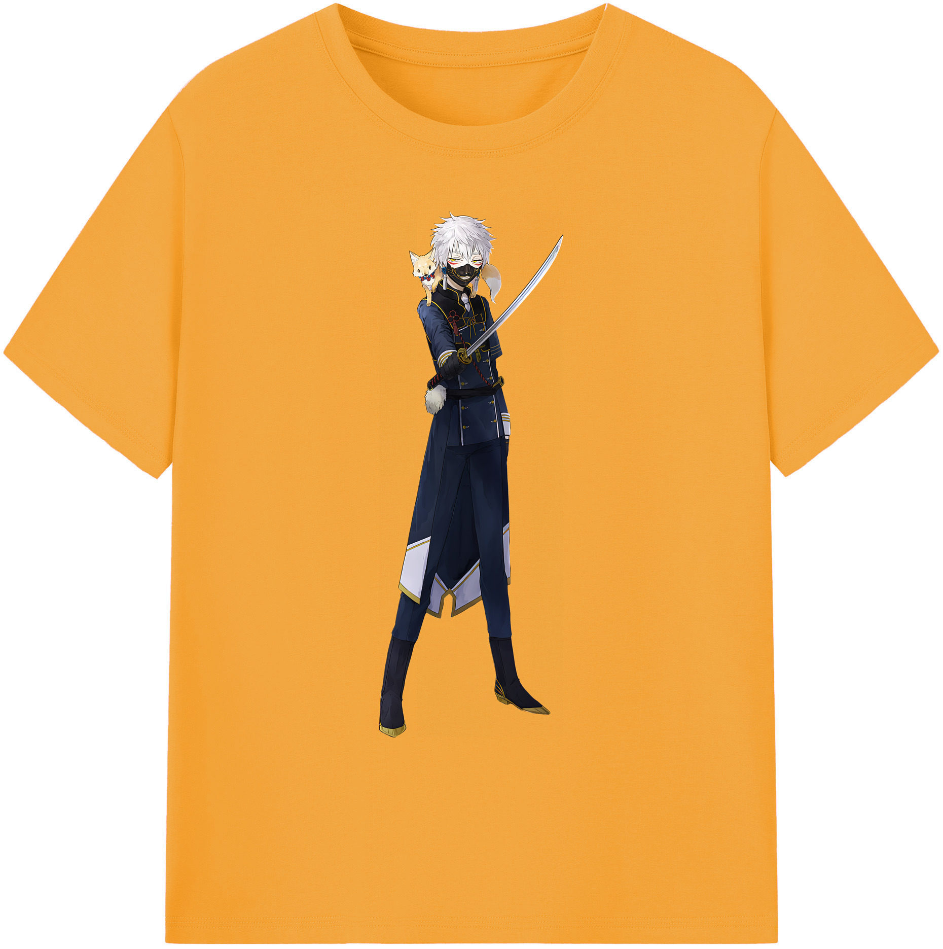 （画像用） 刀剣乱舞 Touken Ranbu 綿100％ メンズ半袖Tシャツ｜肌触りやわらか＆通気性