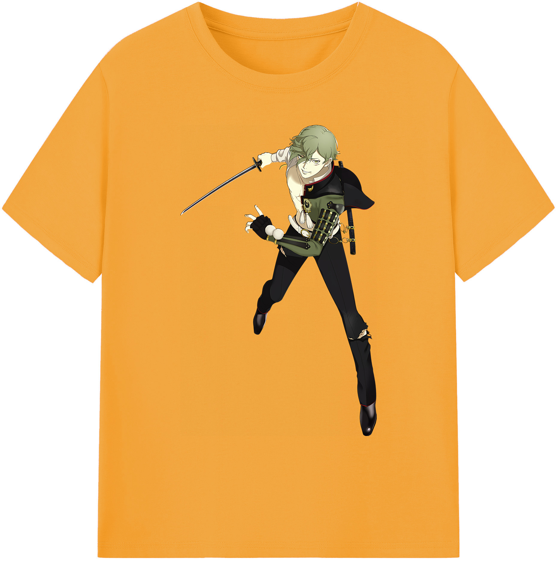 （画像用） 刀剣乱舞 Touken Ranbu 綿100％ メンズ半袖Tシャツ｜肌触りやわらか＆通気性