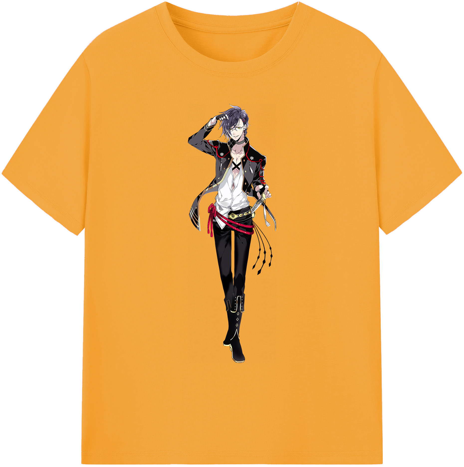 （画像用） 刀剣乱舞 Touken Ranbu 綿100％ メンズ半袖Tシャツ｜肌触りやわらか＆通気性