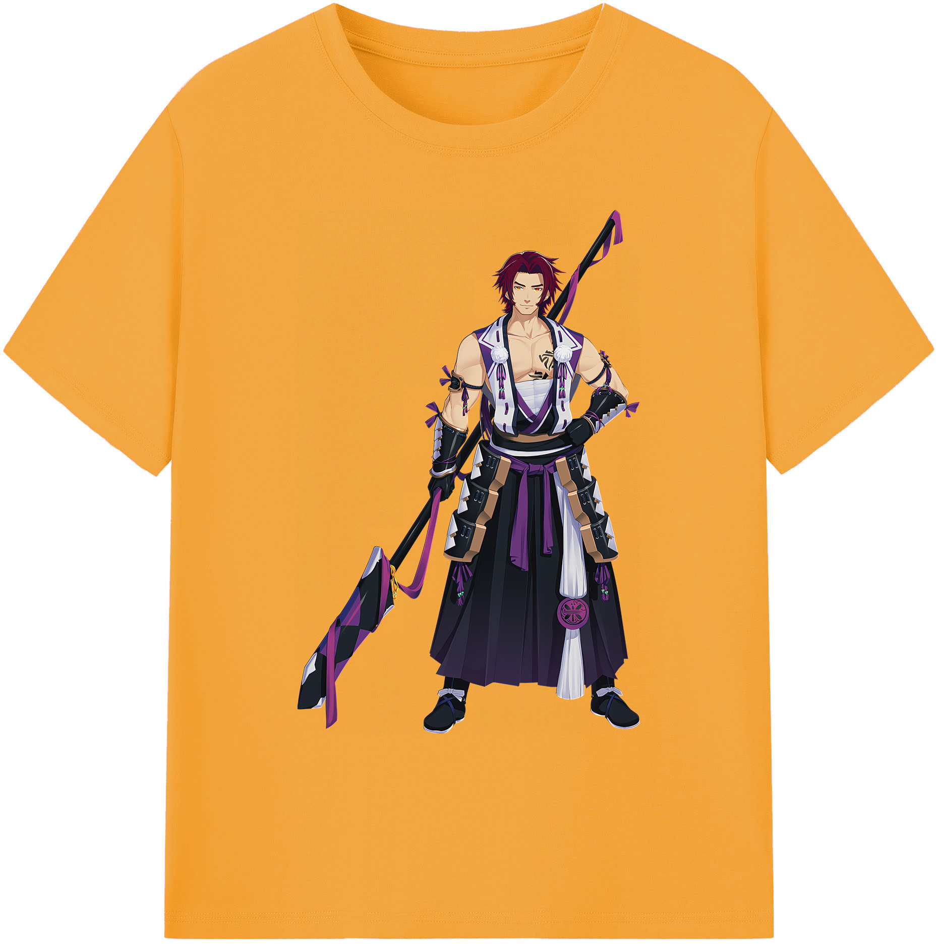 （画像用） 刀剣乱舞 Touken Ranbu 綿100％ メンズ半袖Tシャツ｜肌触りやわらか＆通気性