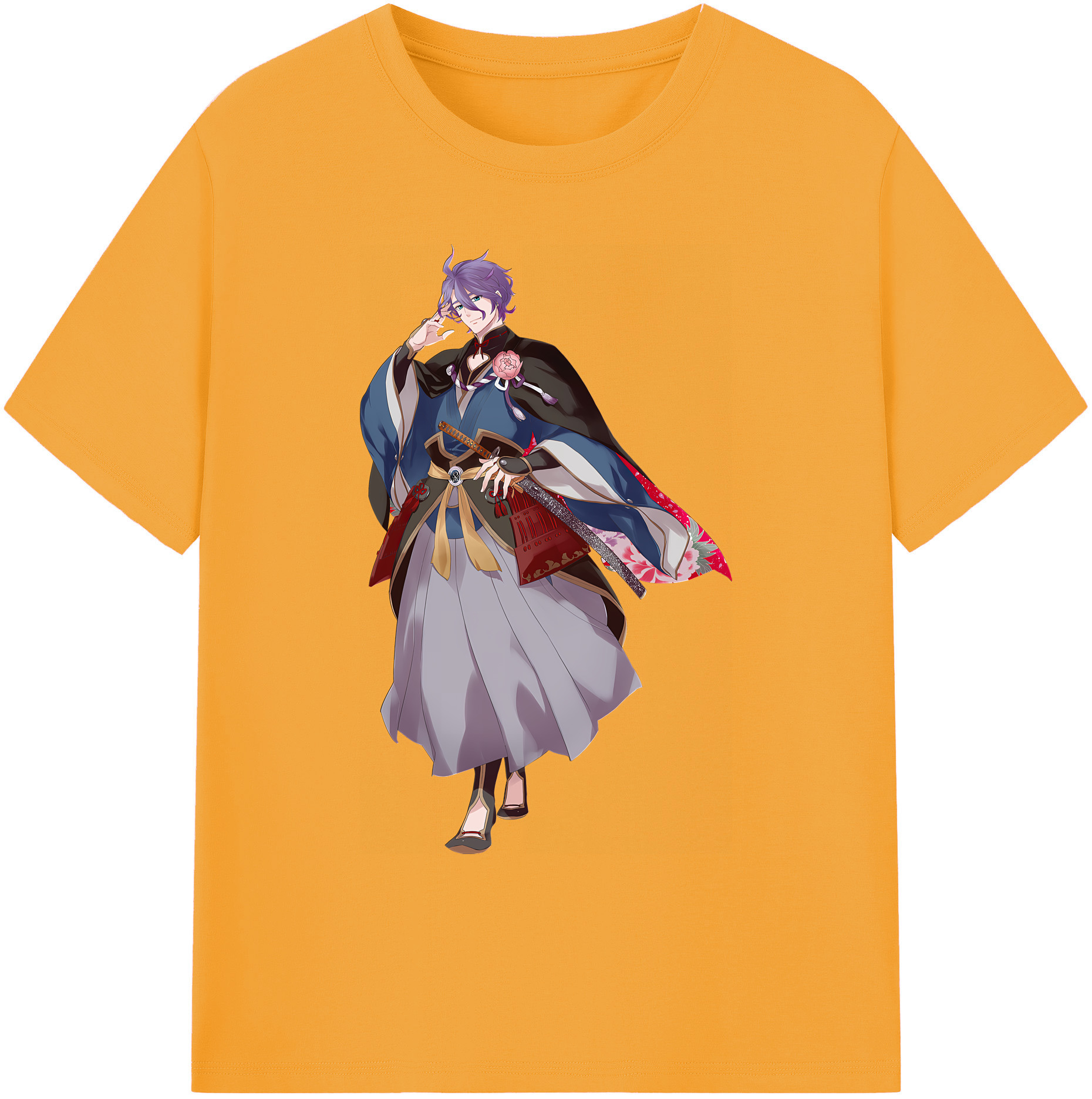 （画像用） 刀剣乱舞 Touken Ranbu 綿100％ メンズ半袖Tシャツ｜肌触りやわらか＆通気性