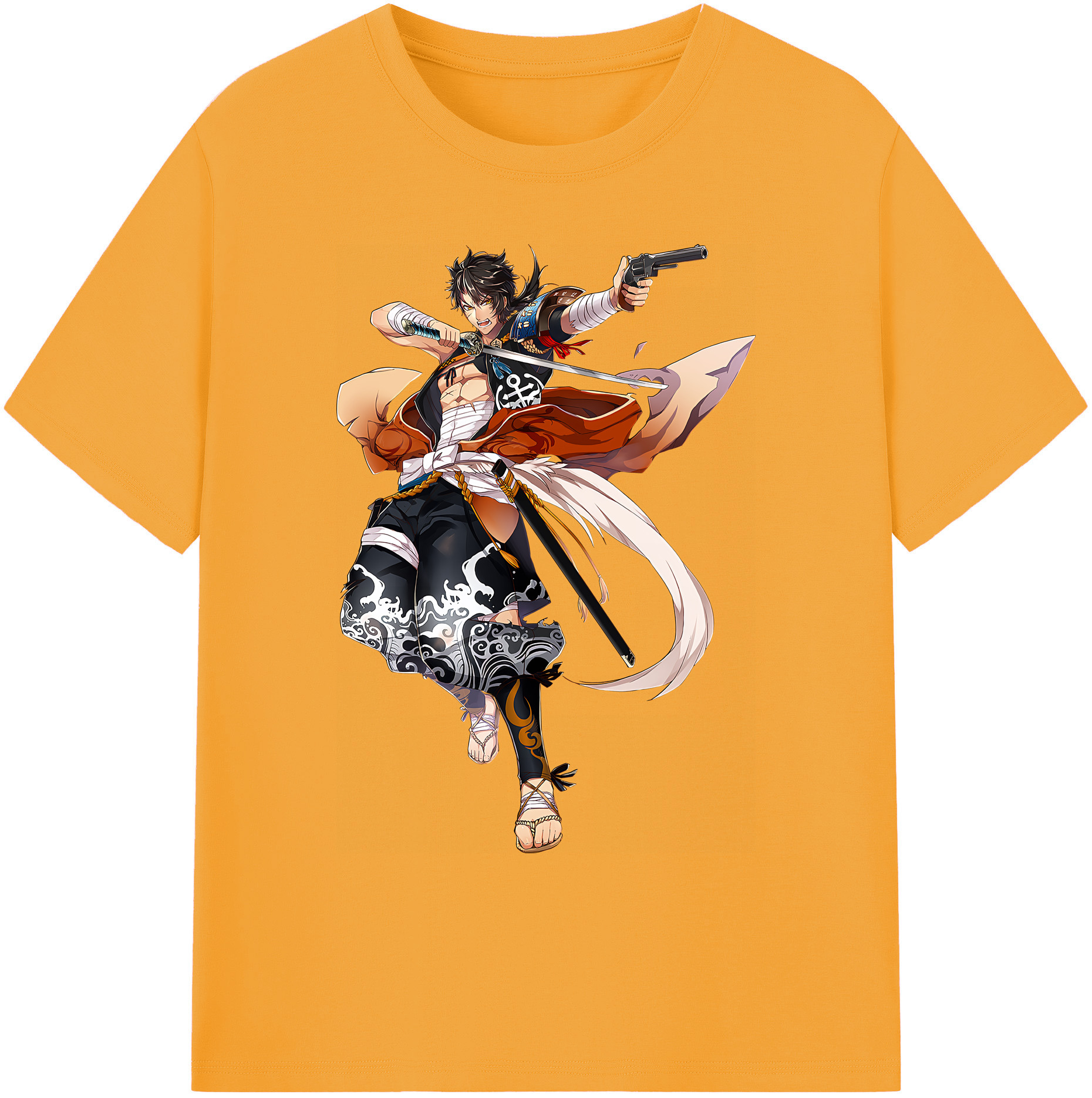 （画像用） 刀剣乱舞 Touken Ranbu 綿100％ メンズ半袖Tシャツ｜肌触りやわらか＆通気性