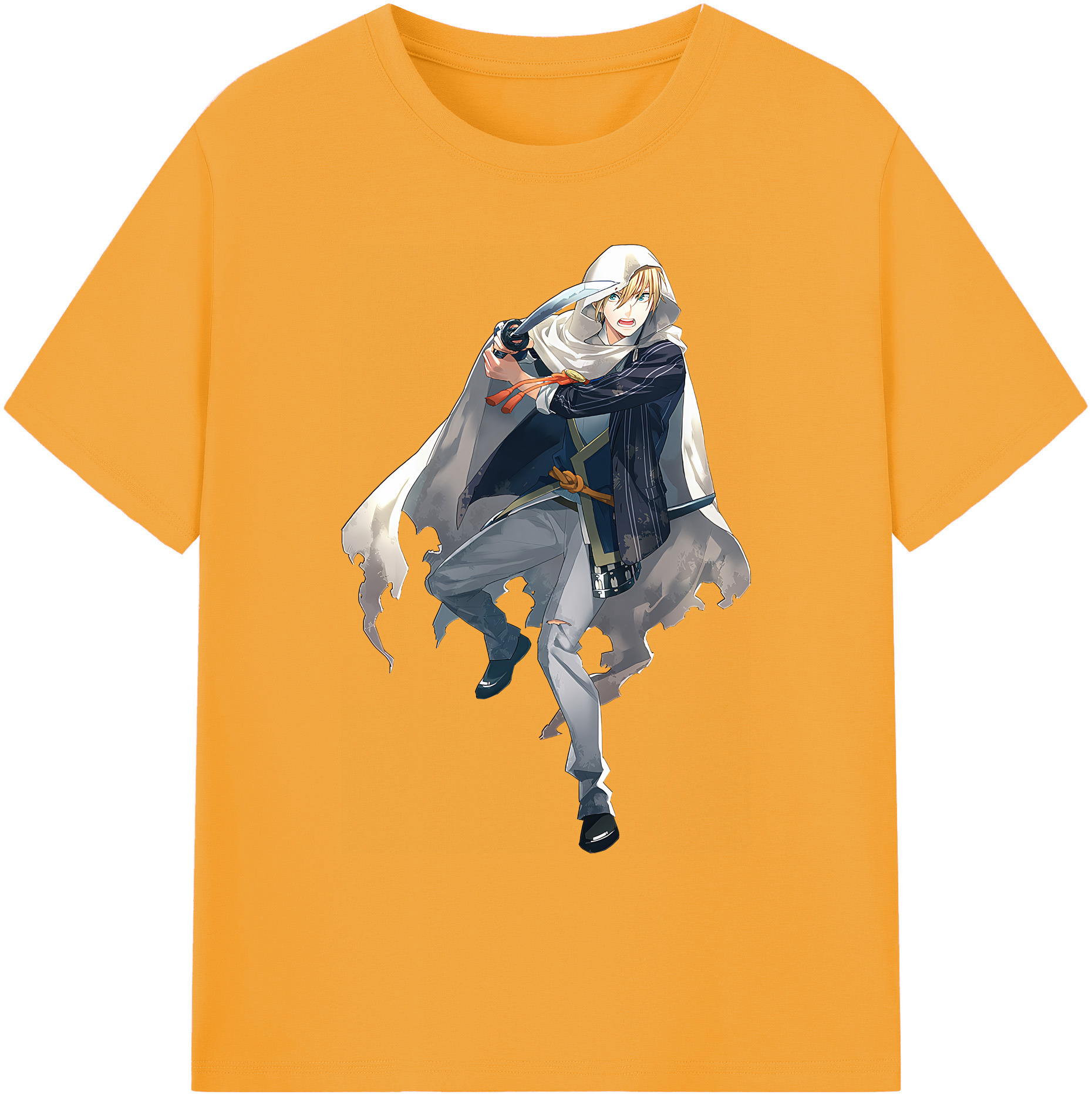 （画像用） 刀剣乱舞 Touken Ranbu 綿100％ メンズ半袖Tシャツ｜肌触りやわらか＆通気性