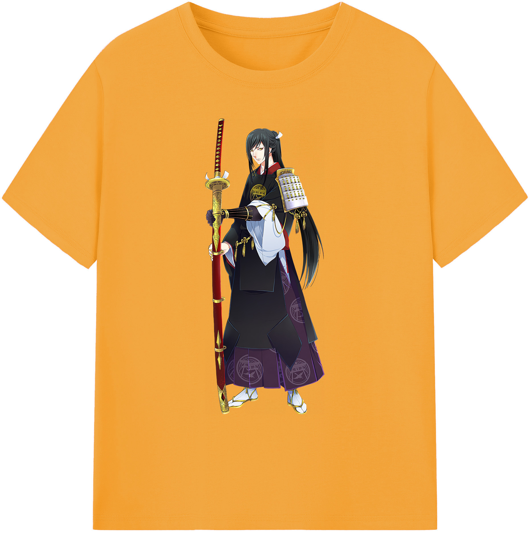 （画像用） 刀剣乱舞 Touken Ranbu 綿100％ メンズ半袖Tシャツ｜肌触りやわらか＆通気性