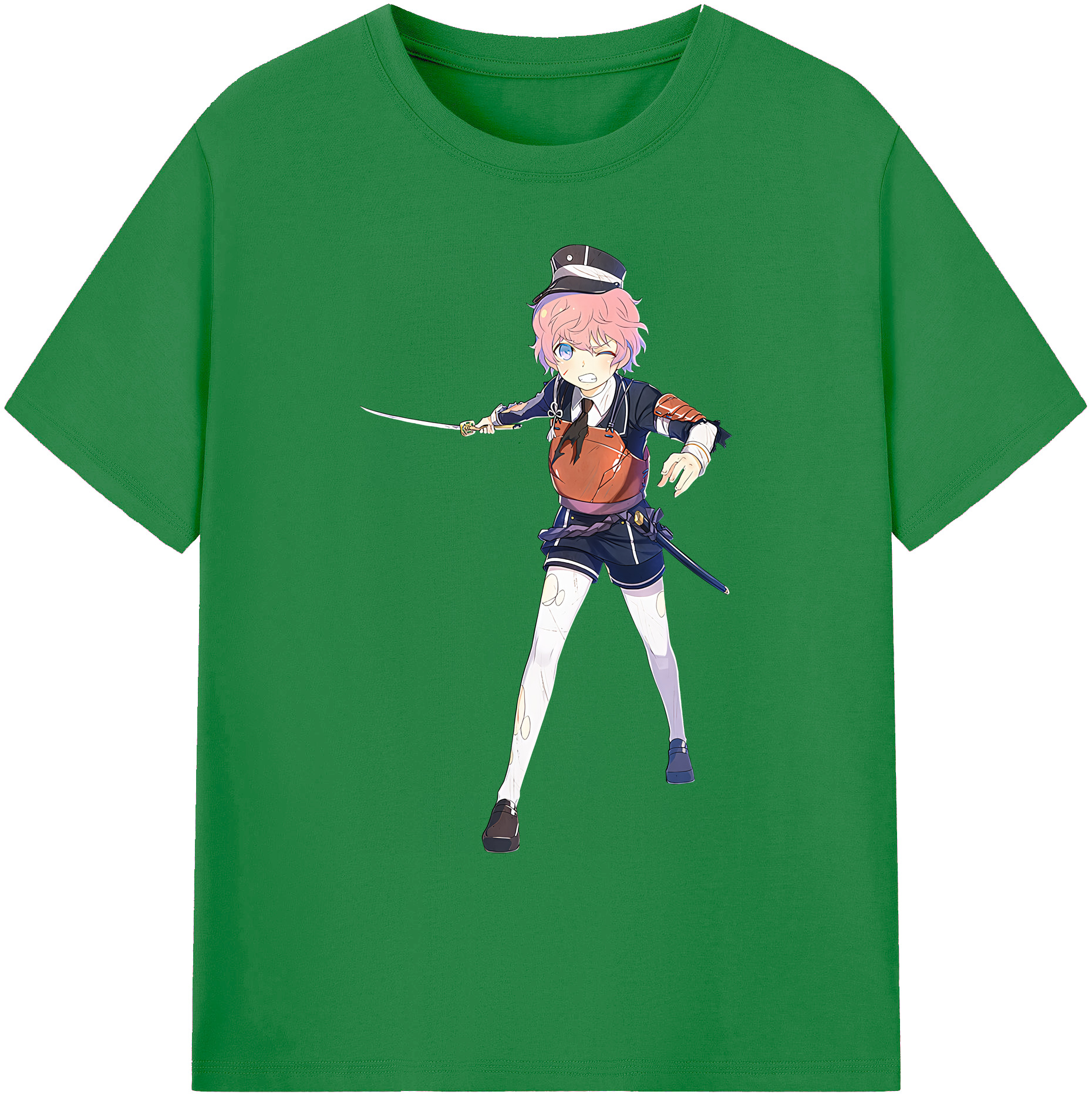 （画像用） 刀剣乱舞 Touken Ranbu 綿100％ メンズ半袖Tシャツ｜肌触りやわらか＆通気性