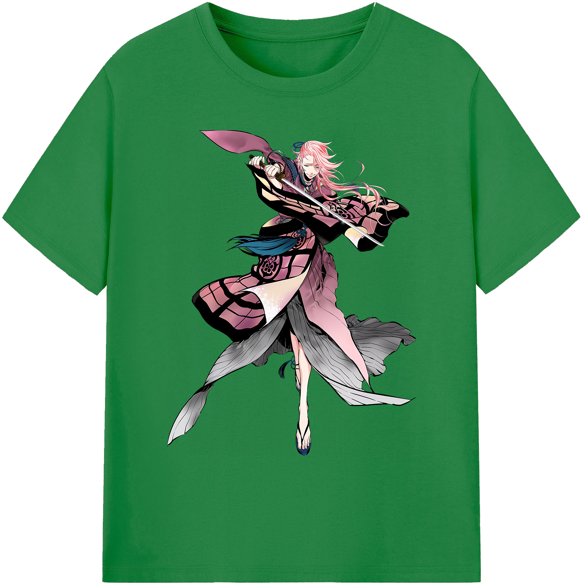 （画像用） 刀剣乱舞 Touken Ranbu 綿100％ メンズ半袖Tシャツ｜肌触りやわらか＆通気性