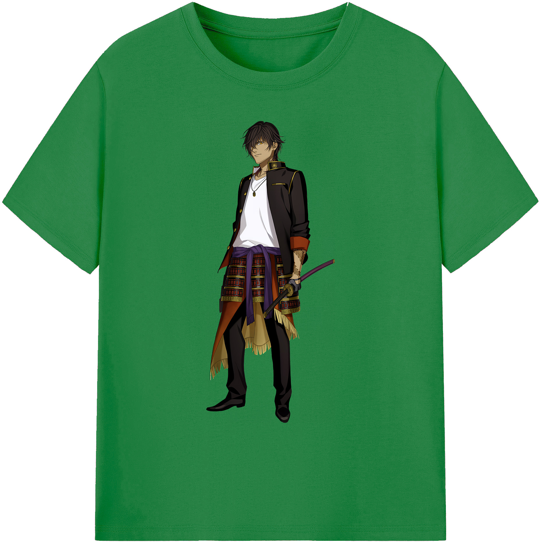 （画像用） 刀剣乱舞 Touken Ranbu 綿100％ メンズ半袖Tシャツ｜肌触りやわらか＆通気性