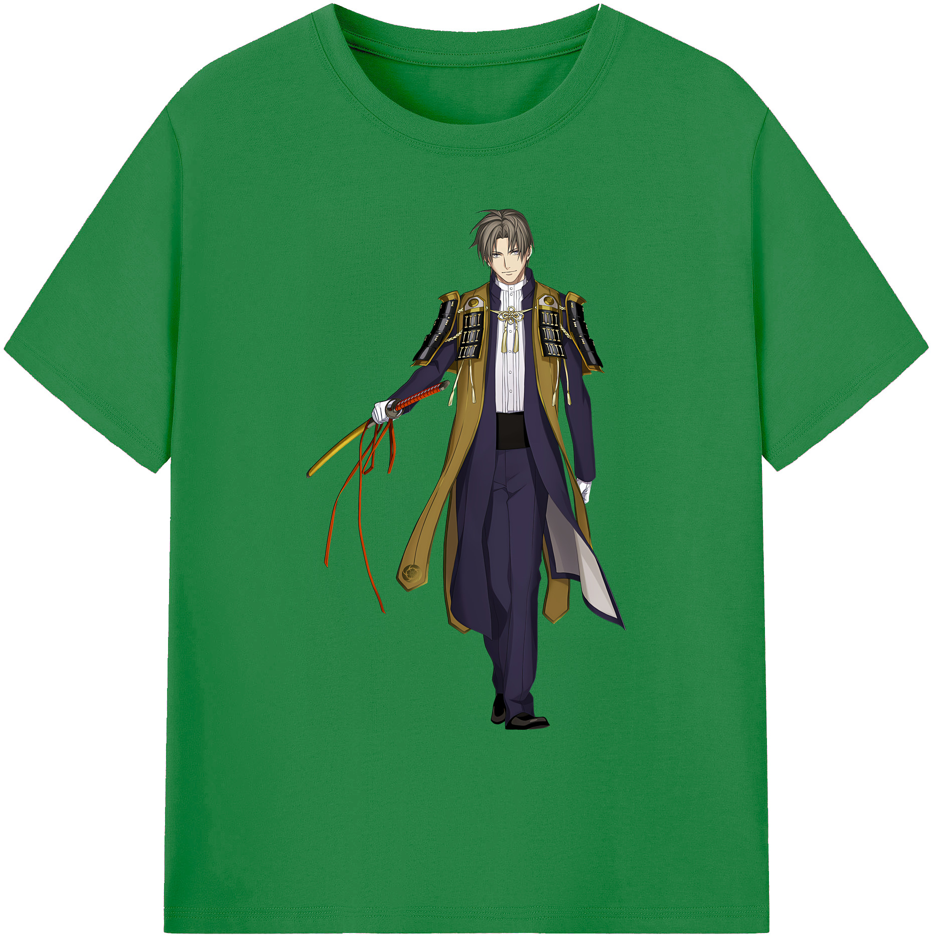 （画像用） 刀剣乱舞 Touken Ranbu 綿100％ メンズ半袖Tシャツ｜肌触りやわらか＆通気性