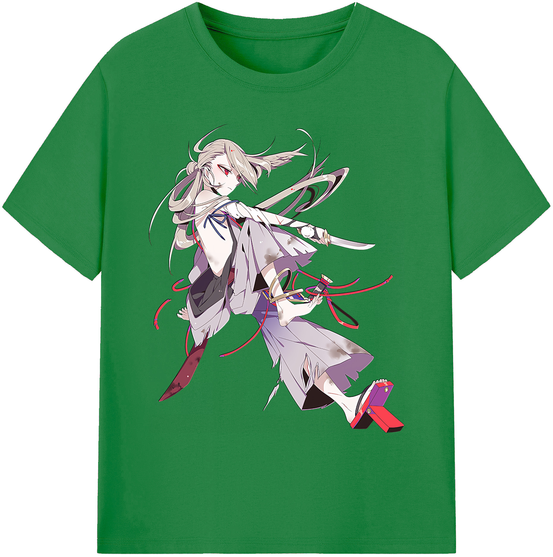 （画像用） 刀剣乱舞 Touken Ranbu 綿100％ メンズ半袖Tシャツ｜肌触りやわらか＆通気性