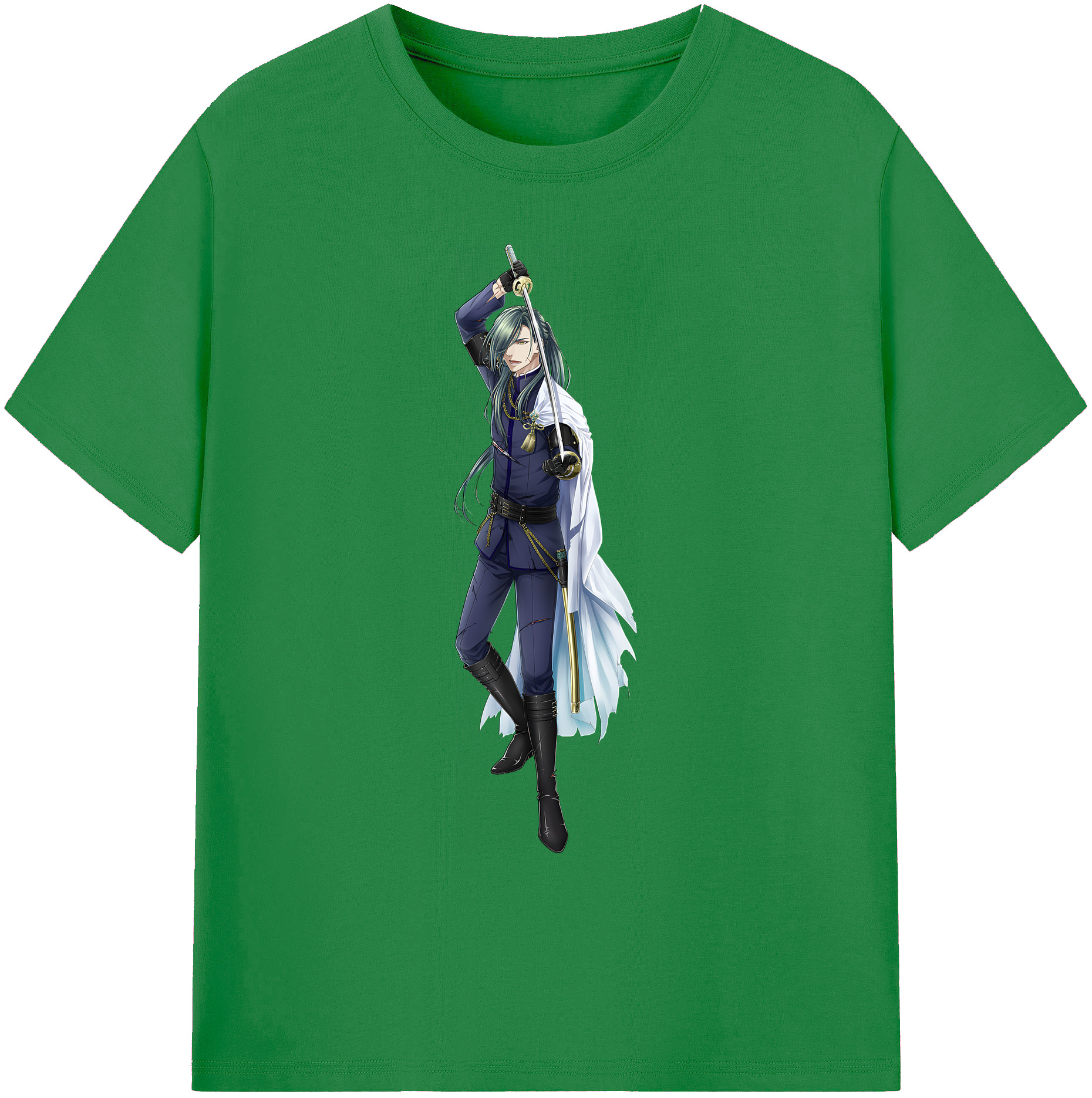 （画像用） 刀剣乱舞 Touken Ranbu 綿100％ メンズ半袖Tシャツ｜肌触りやわらか＆通気性