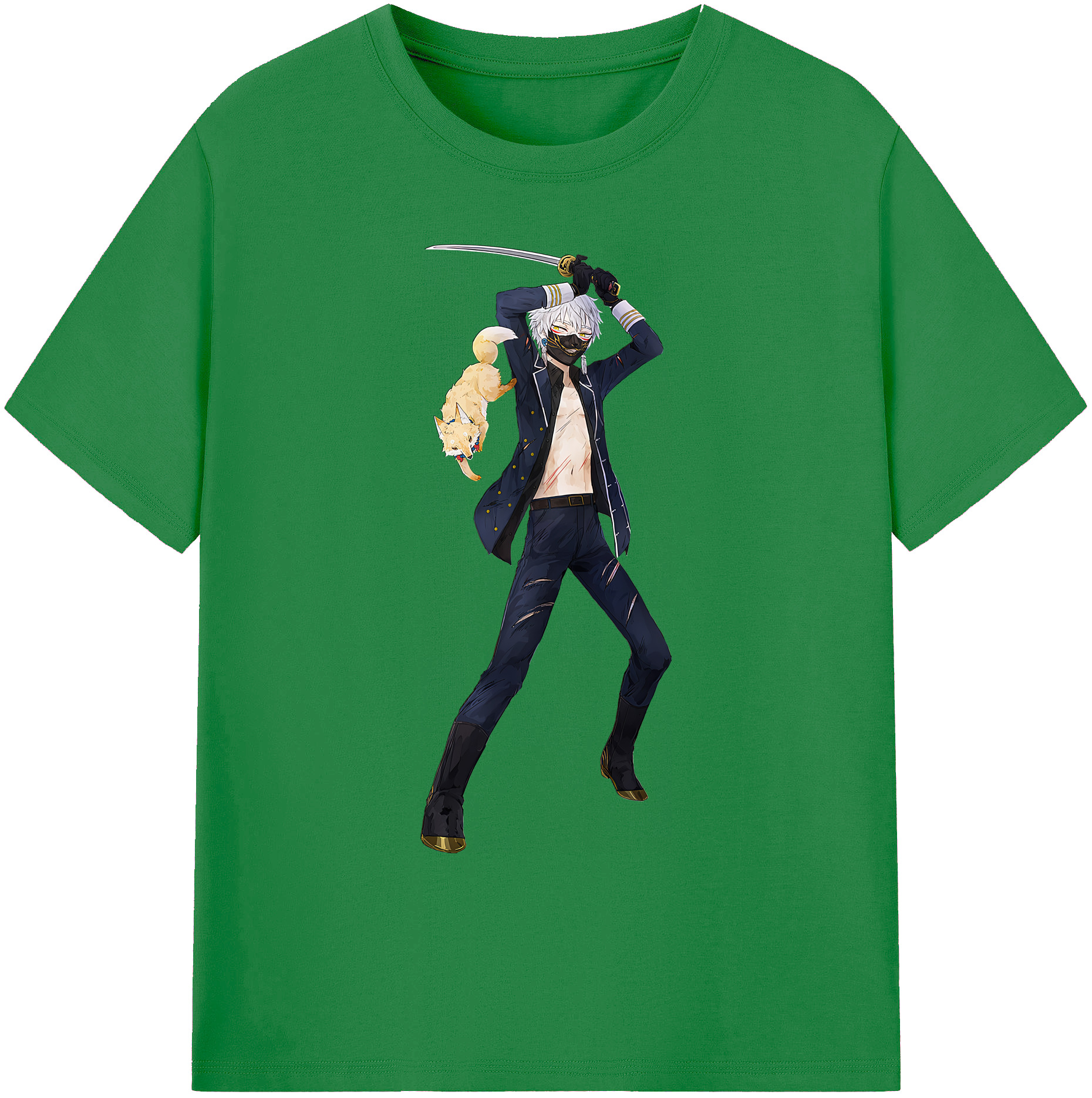 （画像用） 刀剣乱舞 Touken Ranbu 綿100％ メンズ半袖Tシャツ｜肌触りやわらか＆通気性
