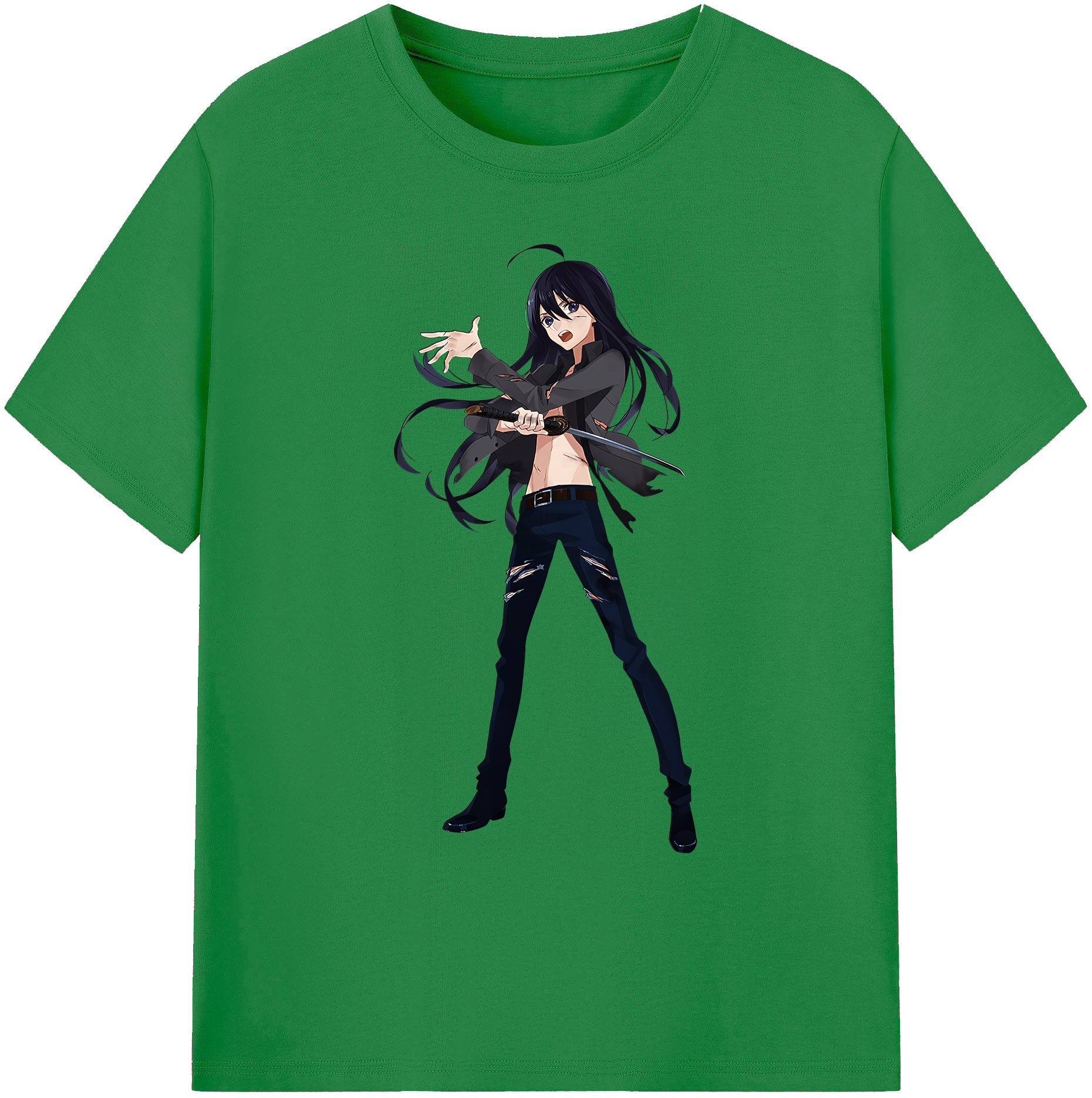 （画像用） 刀剣乱舞 Touken Ranbu 綿100％ メンズ半袖Tシャツ｜肌触りやわらか＆通気性