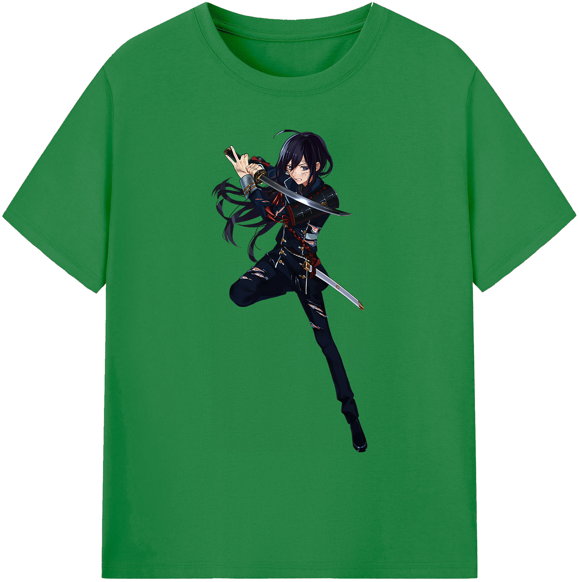 （画像用） 刀剣乱舞 Touken Ranbu 綿100％ メンズ半袖Tシャツ｜肌触りやわらか＆通気性