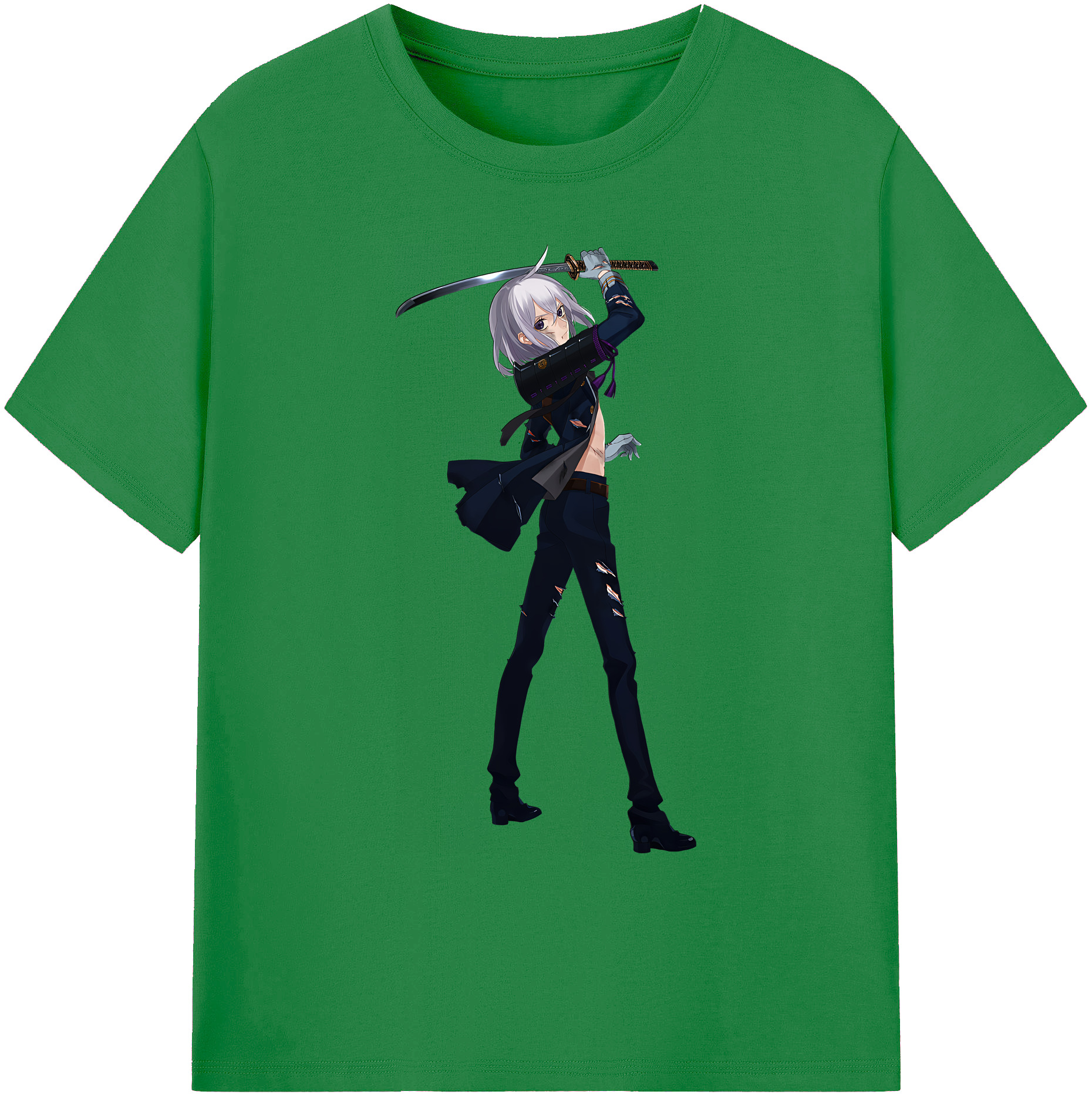 （画像用） 刀剣乱舞 Touken Ranbu 綿100％ メンズ半袖Tシャツ｜肌触りやわらか＆通気性