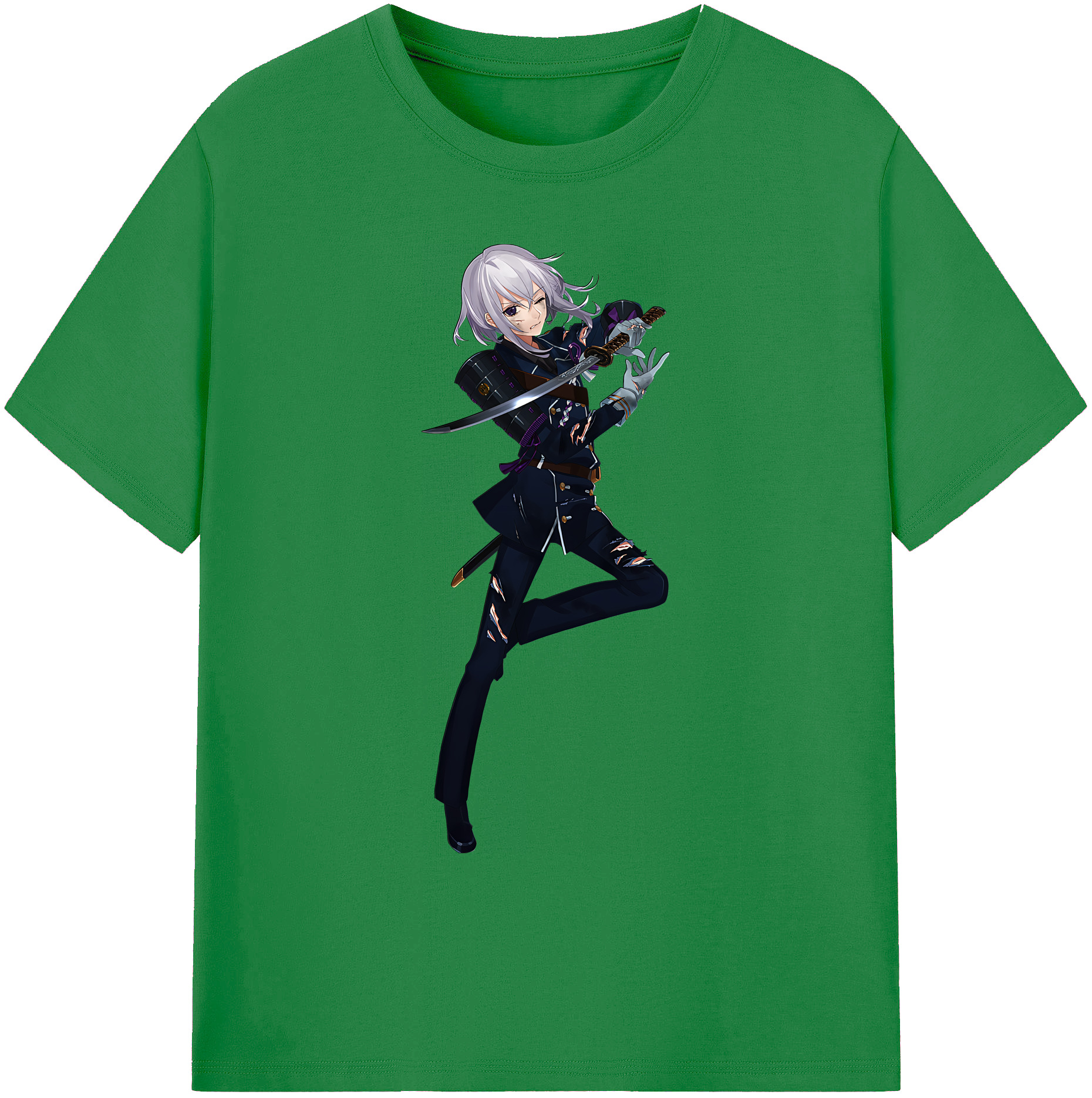 （画像用） 刀剣乱舞 Touken Ranbu 綿100％ メンズ半袖Tシャツ｜肌触りやわらか＆通気性