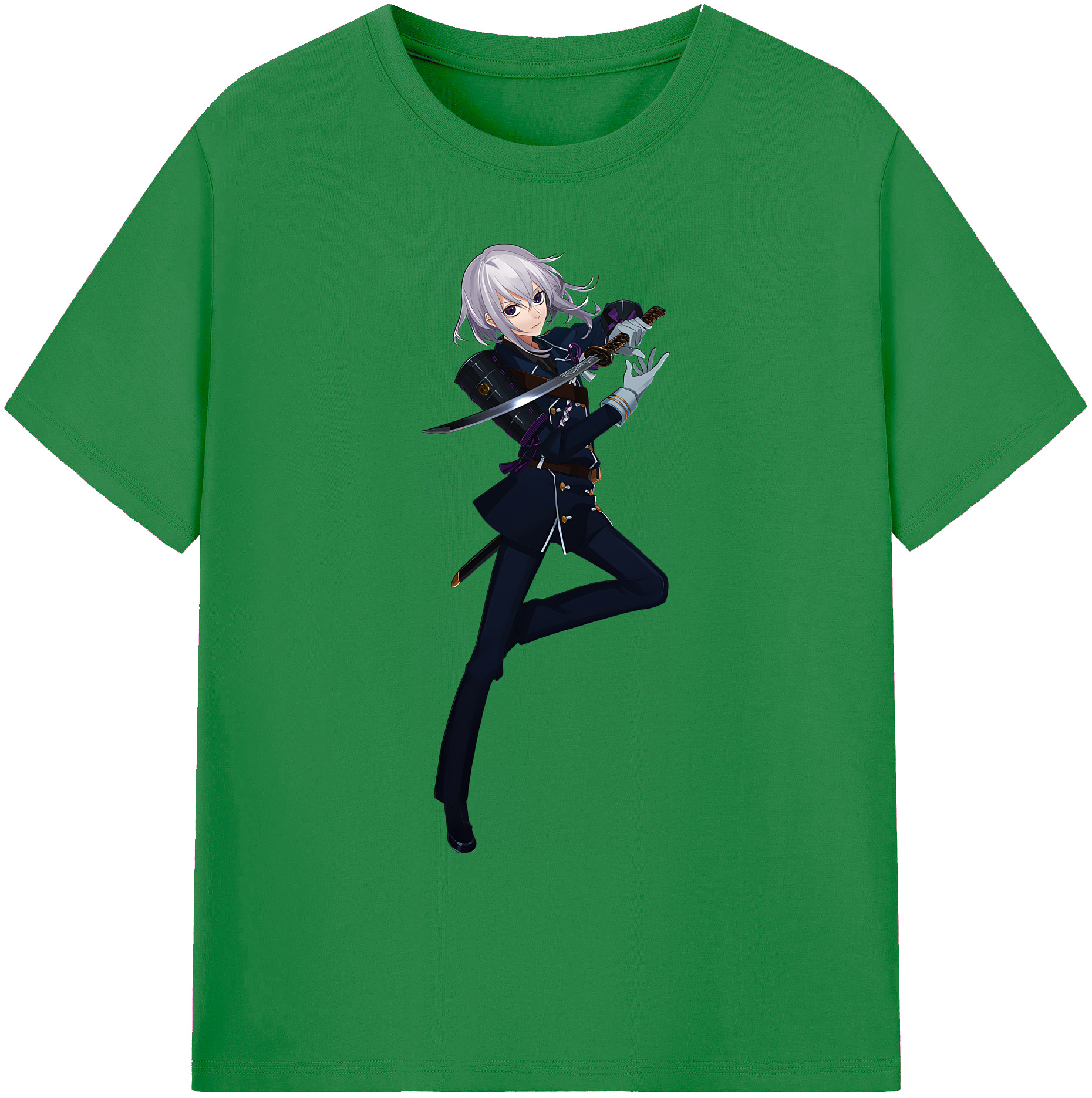 （画像用） 刀剣乱舞 Touken Ranbu 綿100％ メンズ半袖Tシャツ｜肌触りやわらか＆通気性