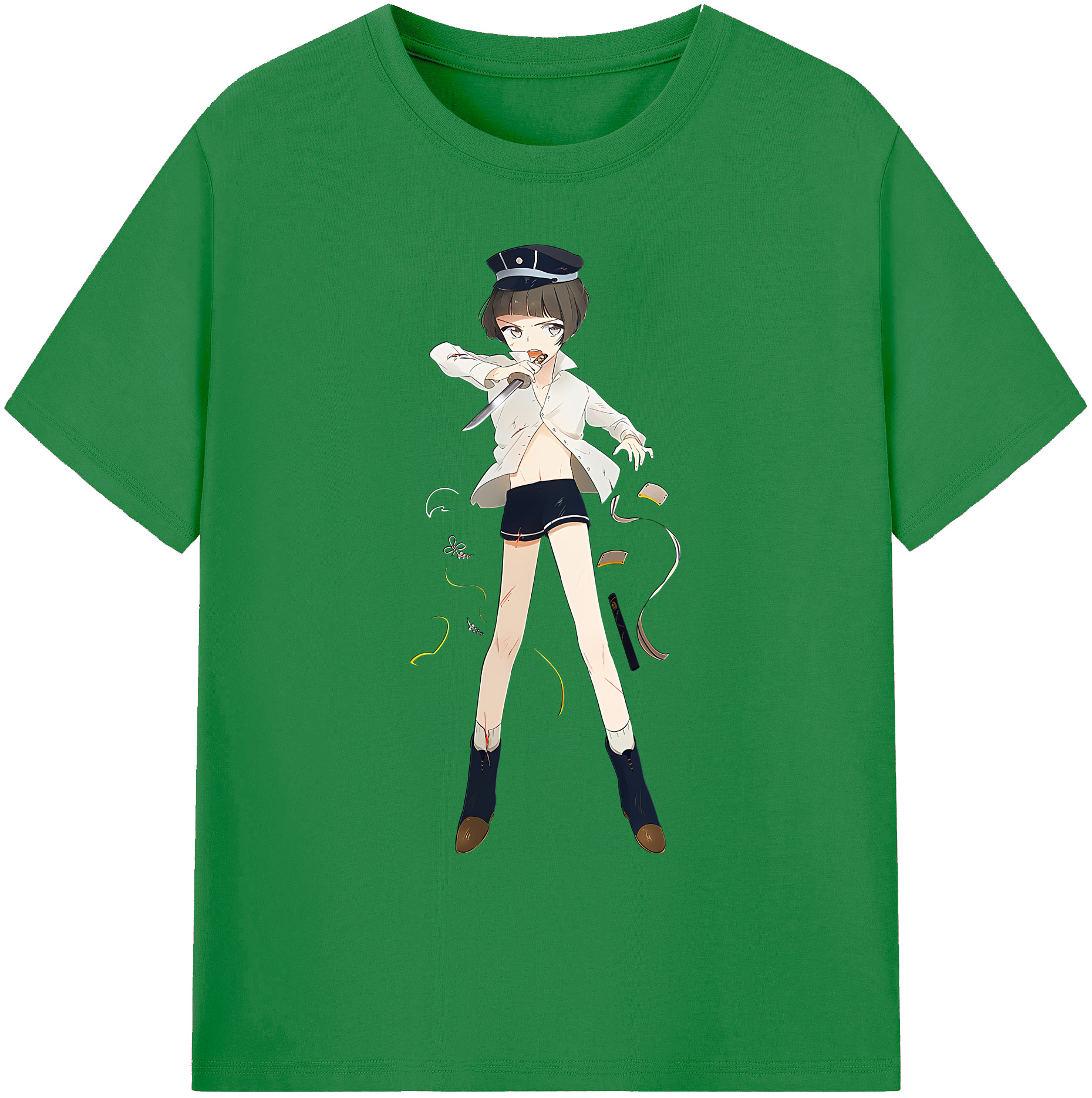 （画像用） 刀剣乱舞 Touken Ranbu 綿100％ メンズ半袖Tシャツ｜肌触りやわらか＆通気性