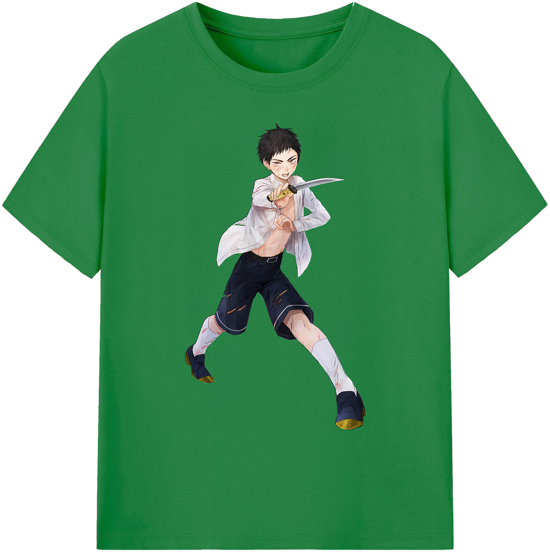 （画像用） 刀剣乱舞 Touken Ranbu 綿100％ メンズ半袖Tシャツ｜肌触りやわらか＆通気性