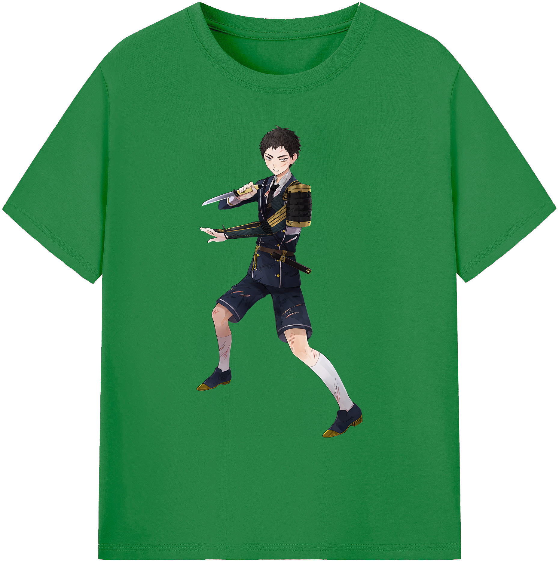（画像用） 刀剣乱舞 Touken Ranbu 綿100％ メンズ半袖Tシャツ｜肌触りやわらか＆通気性