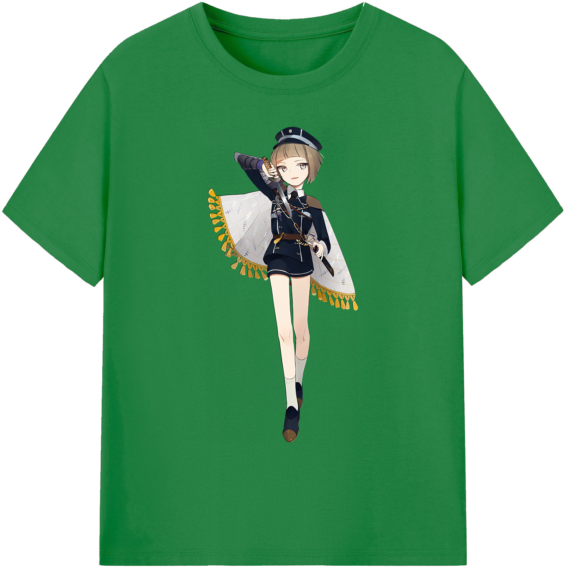 （画像用） 刀剣乱舞 Touken Ranbu 綿100％ メンズ半袖Tシャツ｜肌触りやわらか＆通気性