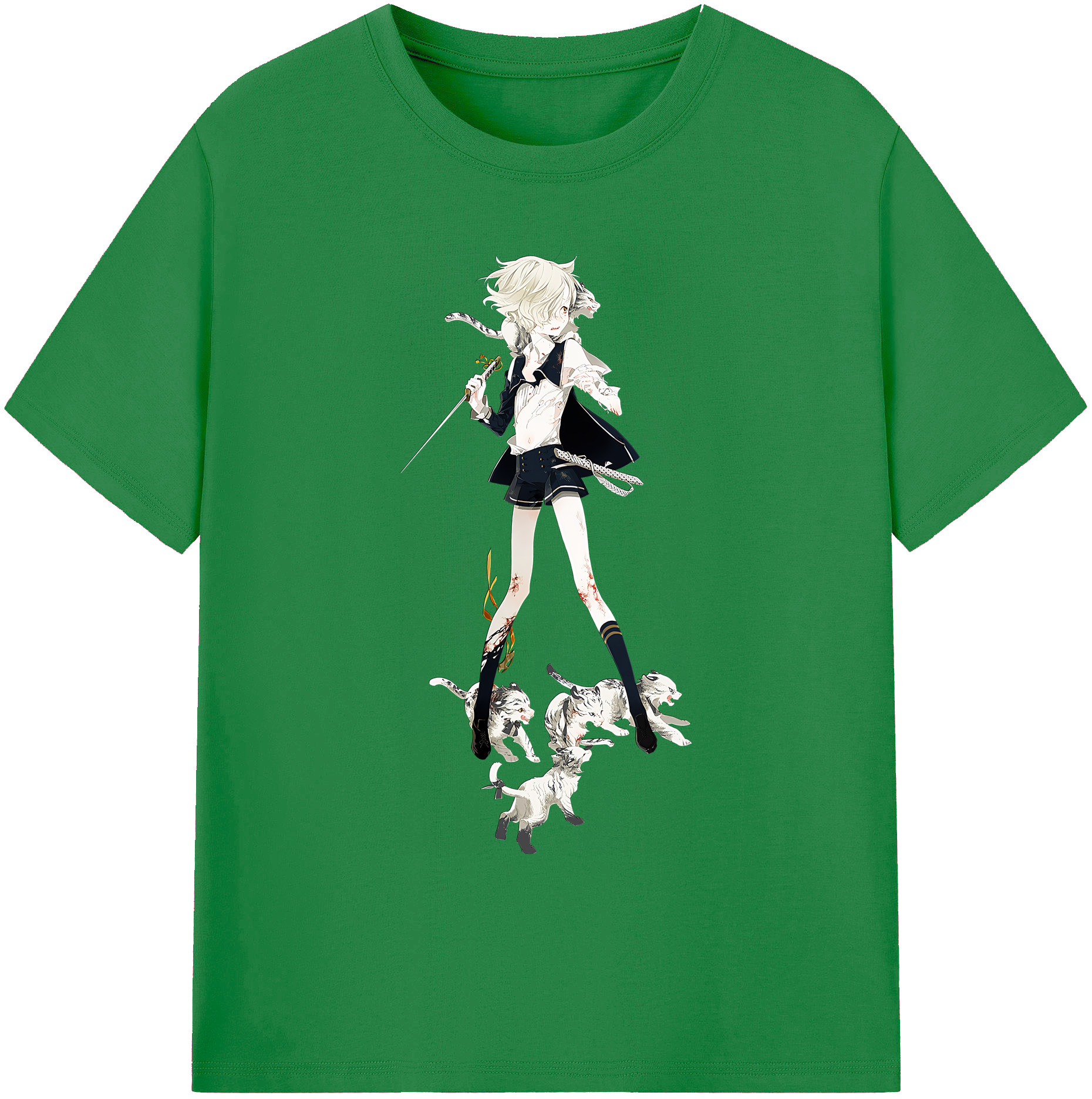 （画像用） 刀剣乱舞 Touken Ranbu 綿100％ メンズ半袖Tシャツ｜肌触りやわらか＆通気性