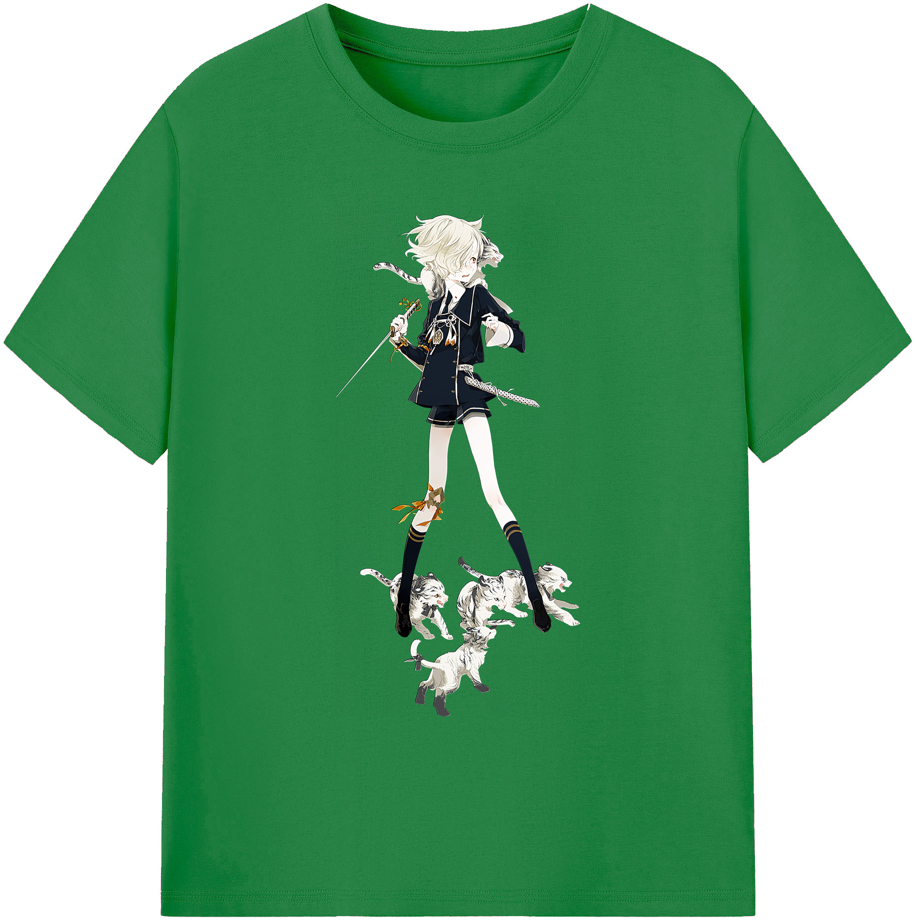 （画像用） 刀剣乱舞 Touken Ranbu 綿100％ メンズ半袖Tシャツ｜肌触りやわらか＆通気性