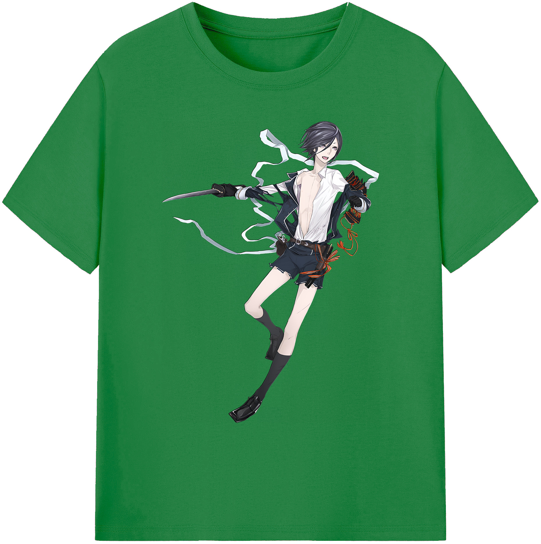 （画像用） 刀剣乱舞 Touken Ranbu 綿100％ メンズ半袖Tシャツ｜肌触りやわらか＆通気性