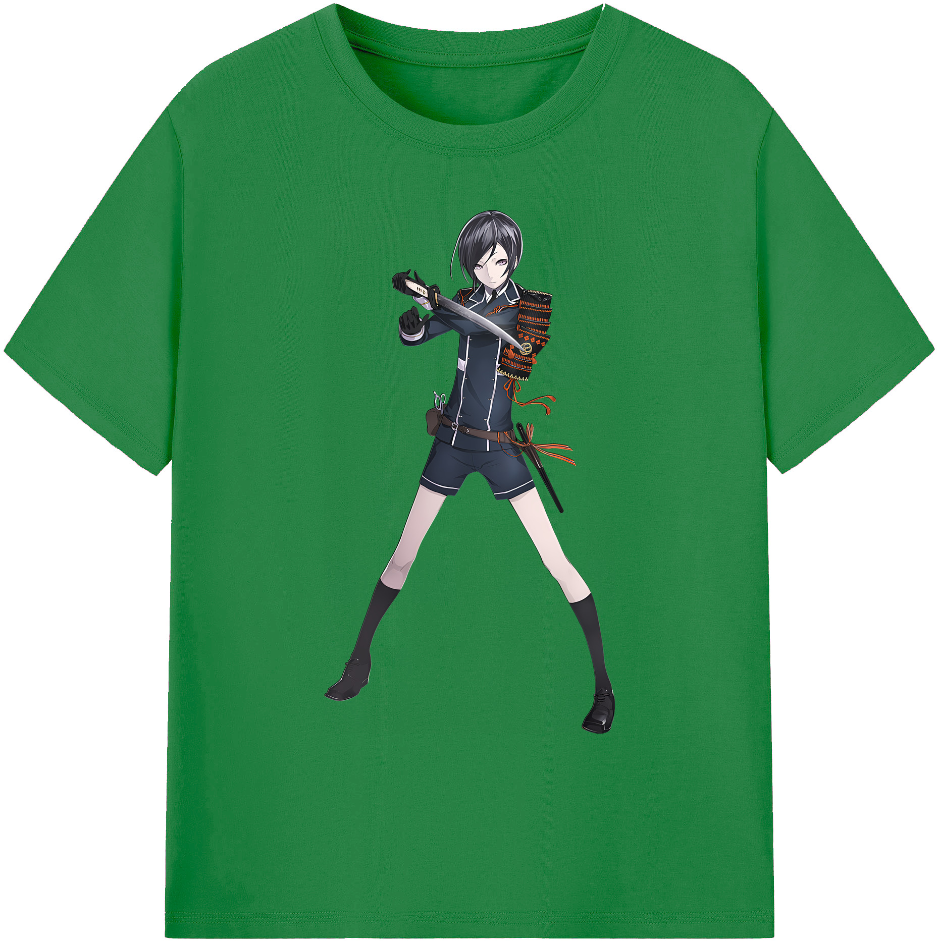 （画像用） 刀剣乱舞 Touken Ranbu 綿100％ メンズ半袖Tシャツ｜肌触りやわらか＆通気性