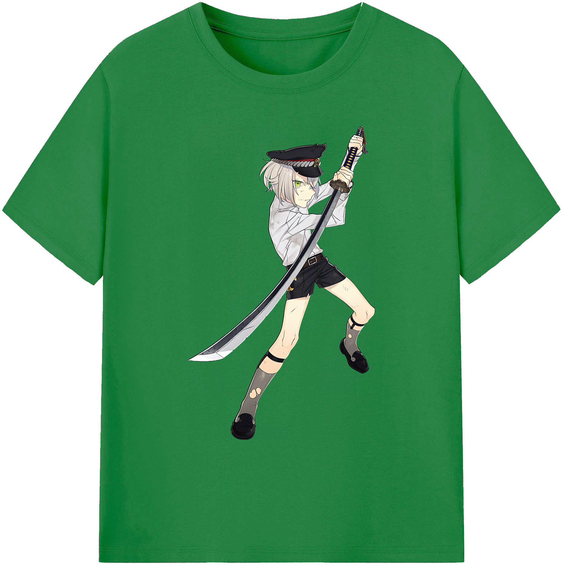 （画像用） 刀剣乱舞 Touken Ranbu 綿100％ メンズ半袖Tシャツ｜肌触りやわらか＆通気性