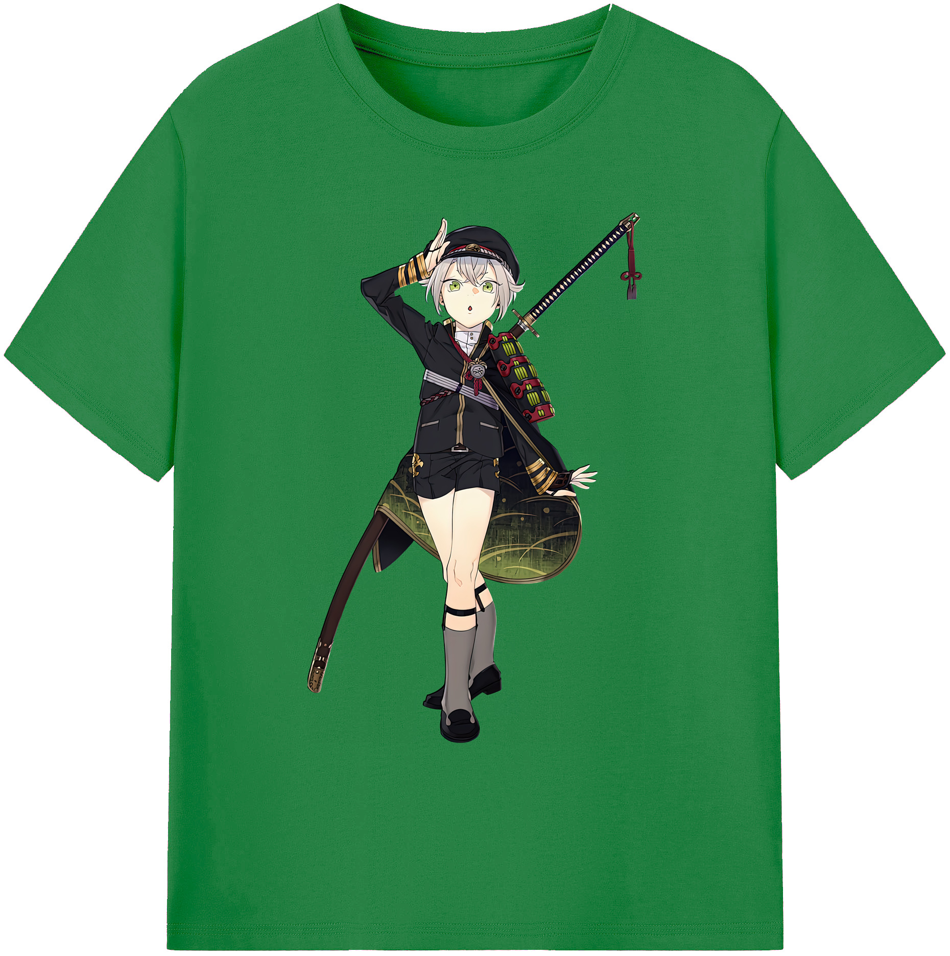 （画像用） 刀剣乱舞 Touken Ranbu 綿100％ メンズ半袖Tシャツ｜肌触りやわらか＆通気性