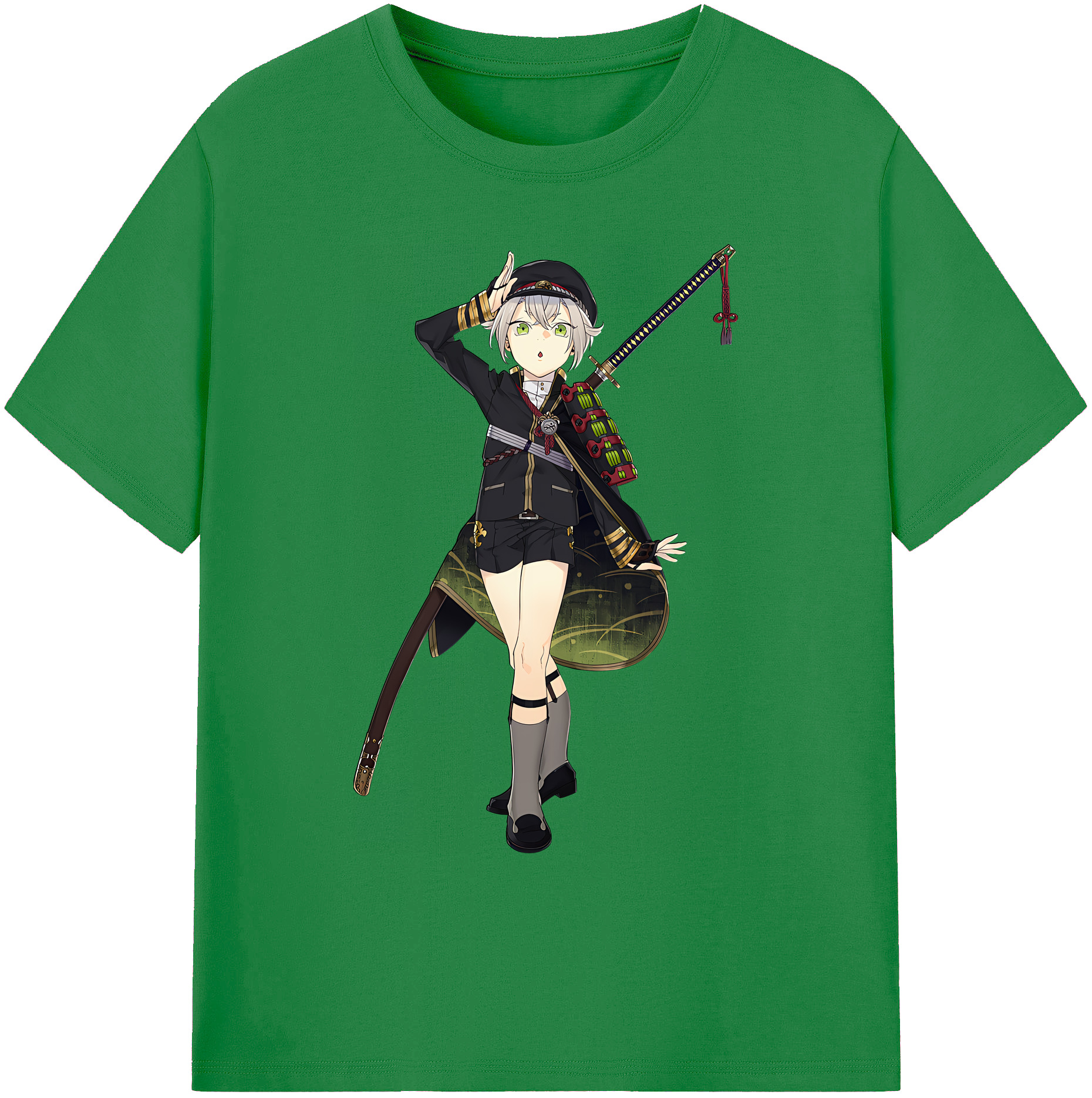 （画像用） 刀剣乱舞 Touken Ranbu 綿100％ メンズ半袖Tシャツ｜肌触りやわらか＆通気性