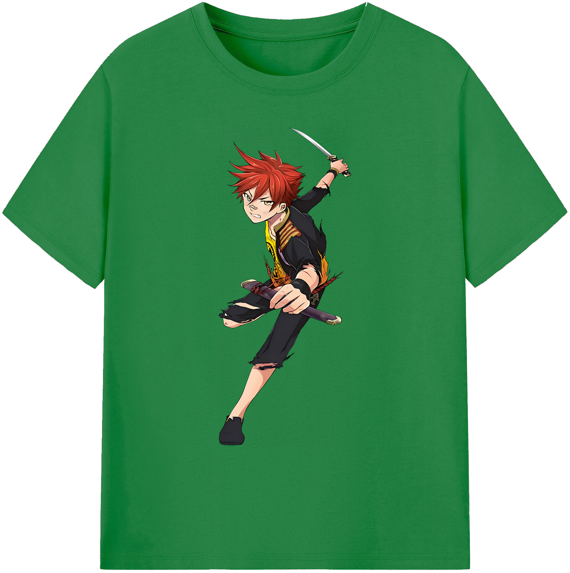 （画像用） 刀剣乱舞 Touken Ranbu 綿100％ メンズ半袖Tシャツ｜肌触りやわらか＆通気性