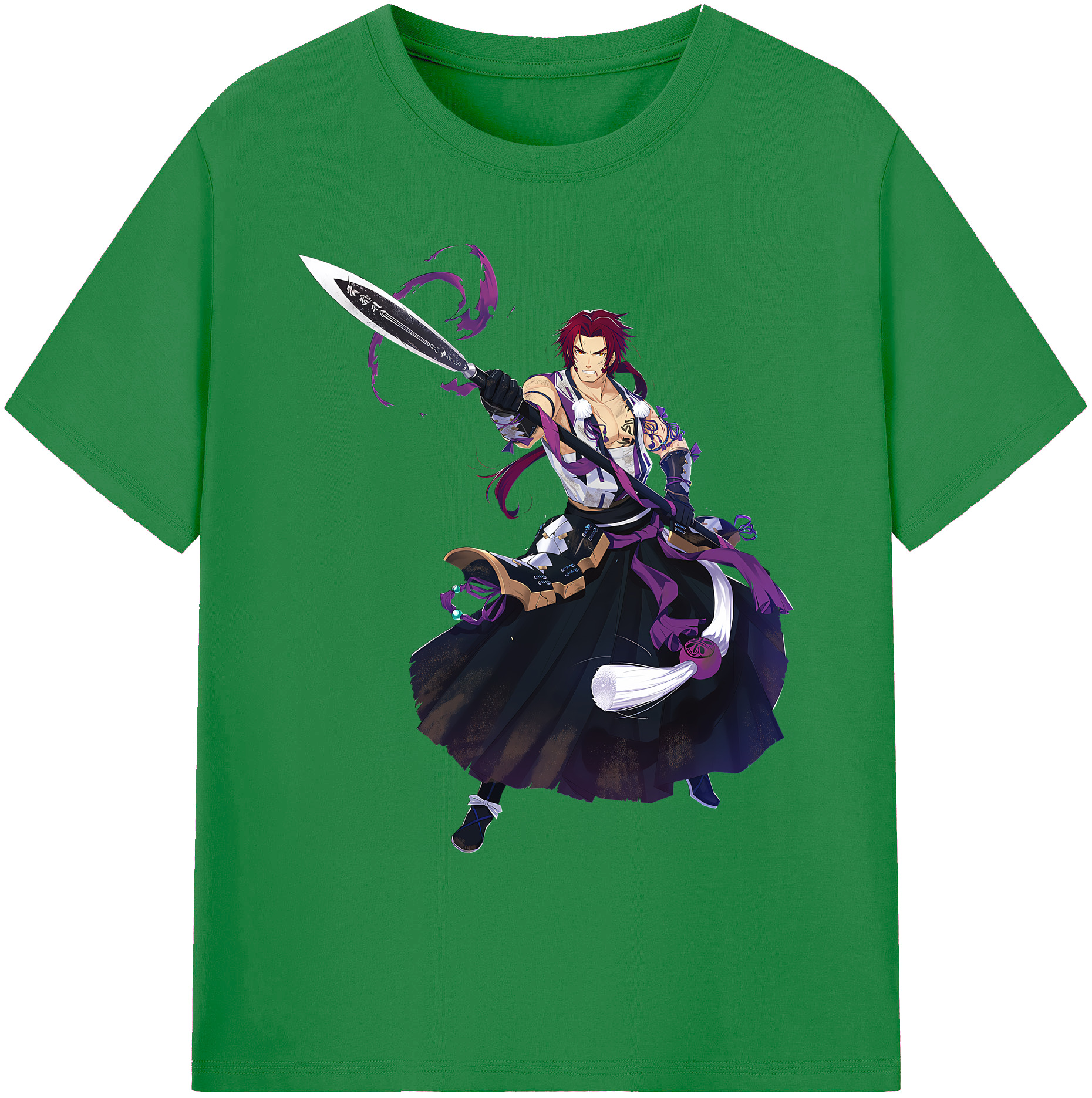 （画像用） 刀剣乱舞 Touken Ranbu 綿100％ メンズ半袖Tシャツ｜肌触りやわらか＆通気性