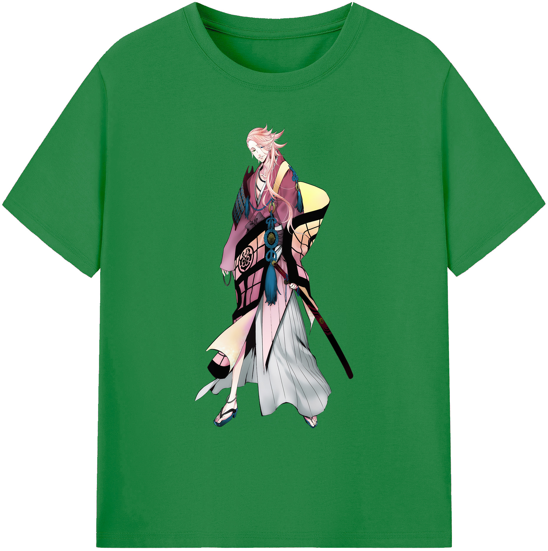 （画像用） 刀剣乱舞 Touken Ranbu 綿100％ メンズ半袖Tシャツ｜肌触りやわらか＆通気性
