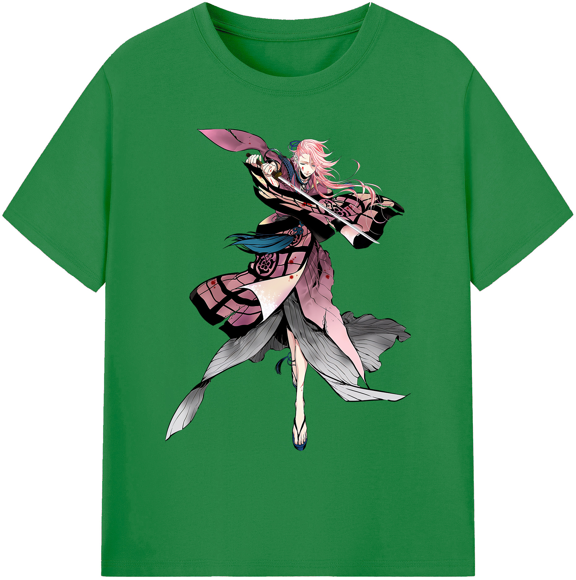 （画像用） 刀剣乱舞 Touken Ranbu 綿100％ メンズ半袖Tシャツ｜肌触りやわらか＆通気性