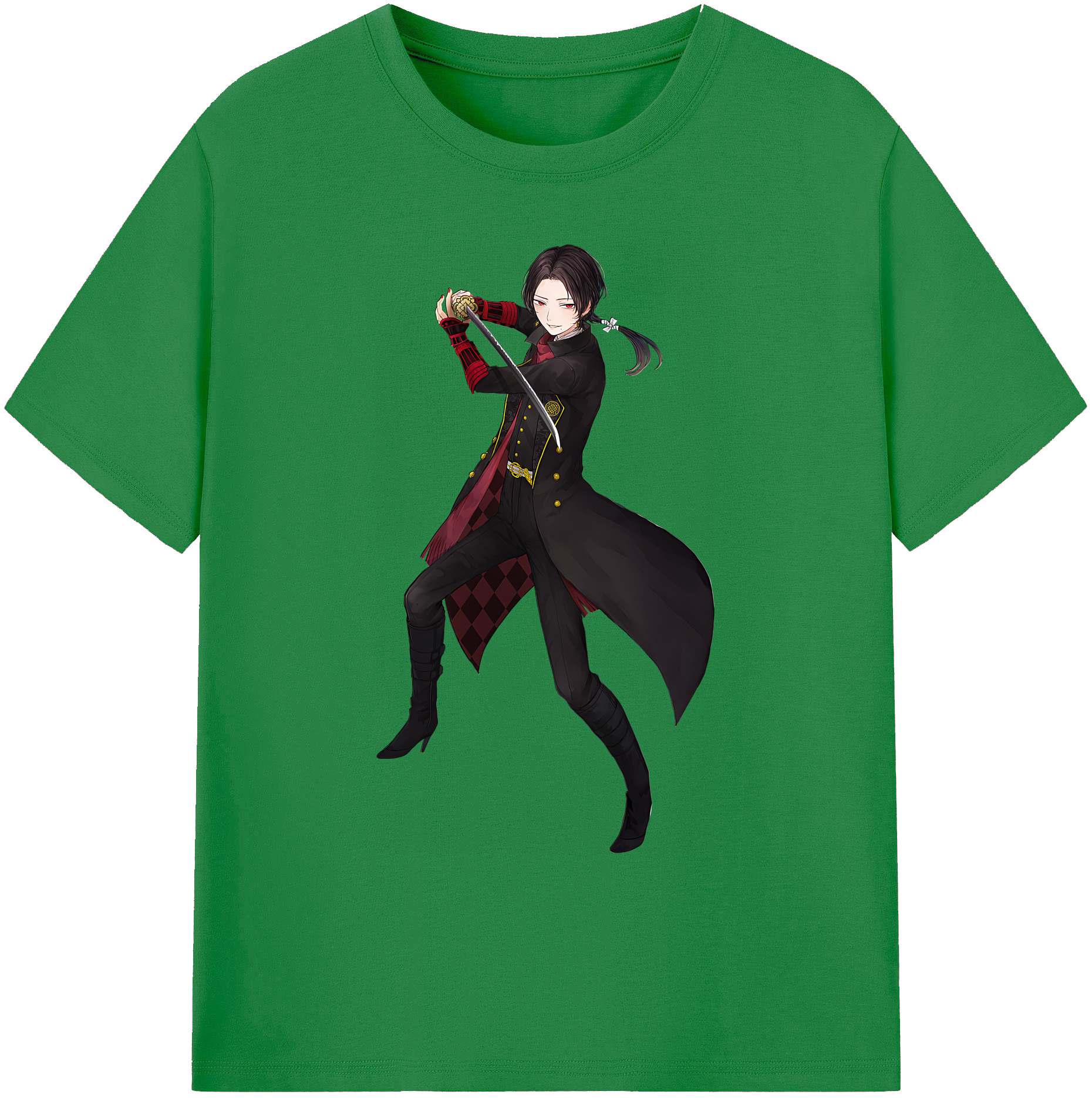 （画像用） 刀剣乱舞 Touken Ranbu 綿100％ メンズ半袖Tシャツ｜肌触りやわらか＆通気性