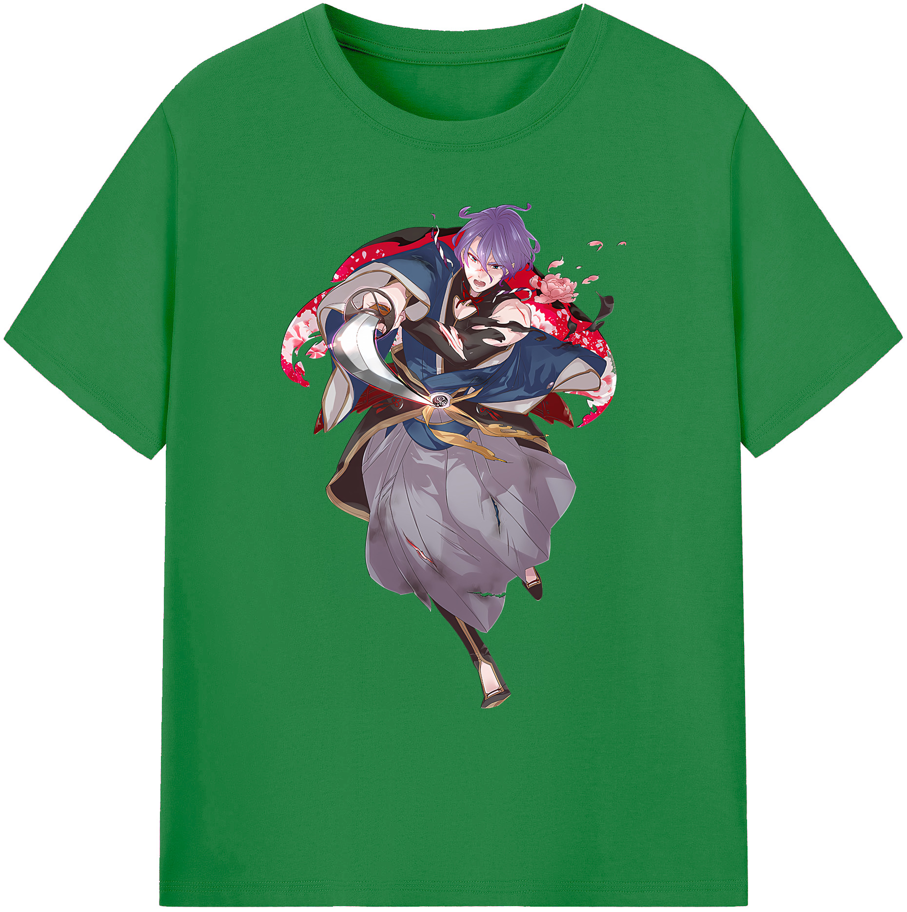 （画像用） 刀剣乱舞 Touken Ranbu 綿100％ メンズ半袖Tシャツ｜肌触りやわらか＆通気性