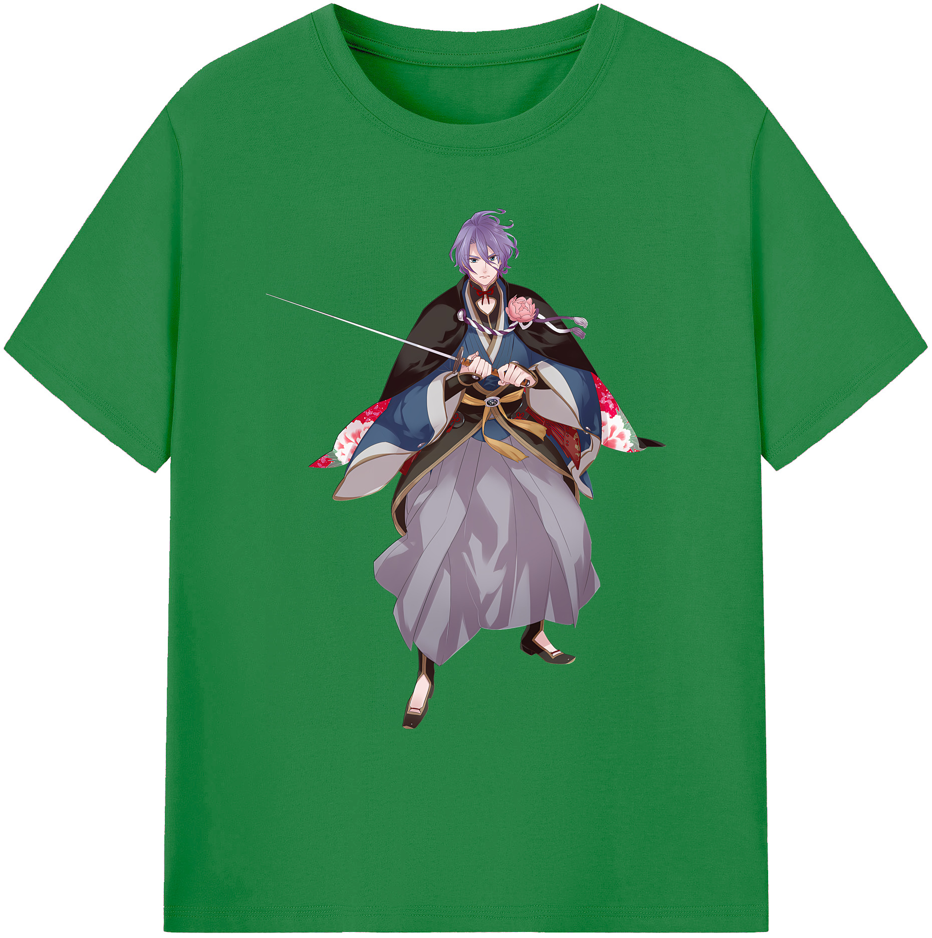 （画像用） 刀剣乱舞 Touken Ranbu 綿100％ メンズ半袖Tシャツ｜肌触りやわらか＆通気性