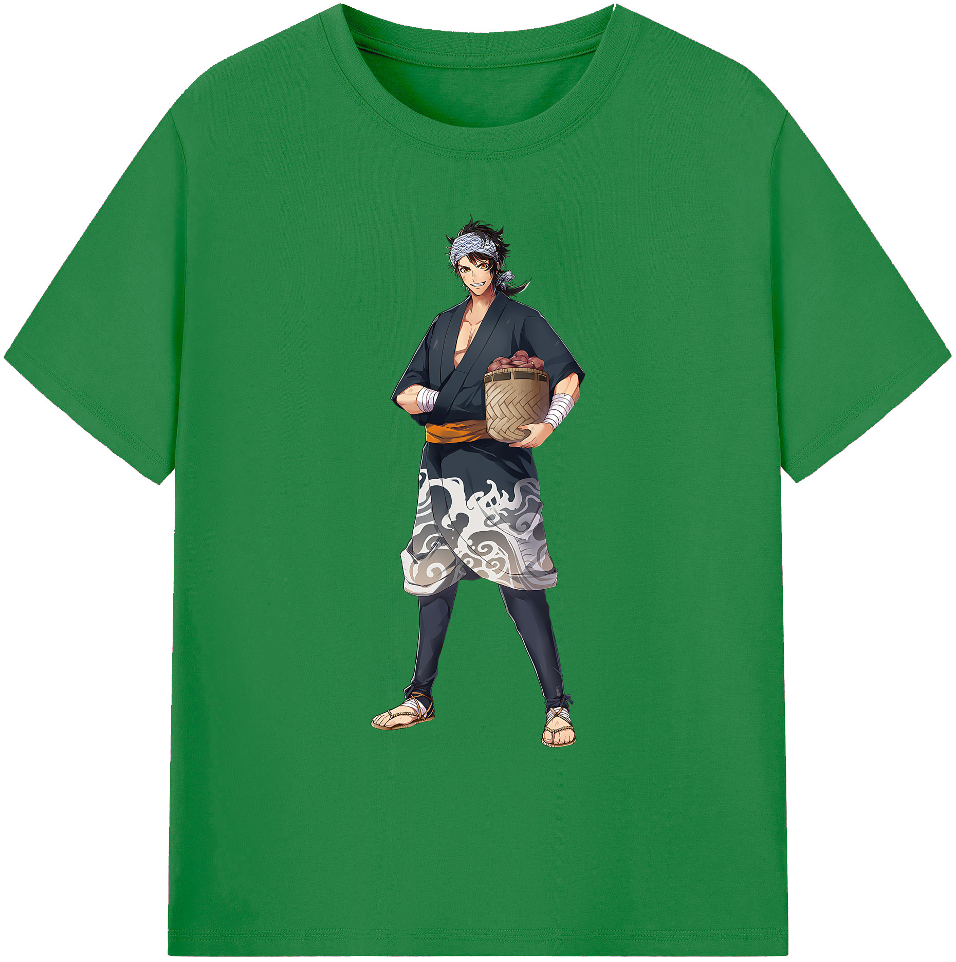 （画像用） 刀剣乱舞 Touken Ranbu 綿100％ メンズ半袖Tシャツ｜肌触りやわらか＆通気性