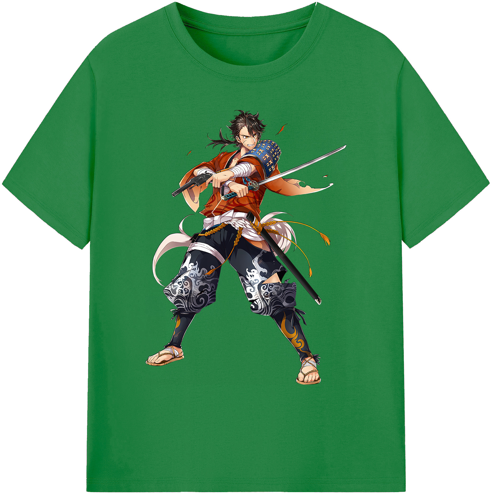 （画像用） 刀剣乱舞 Touken Ranbu 綿100％ メンズ半袖Tシャツ｜肌触りやわらか＆通気性
