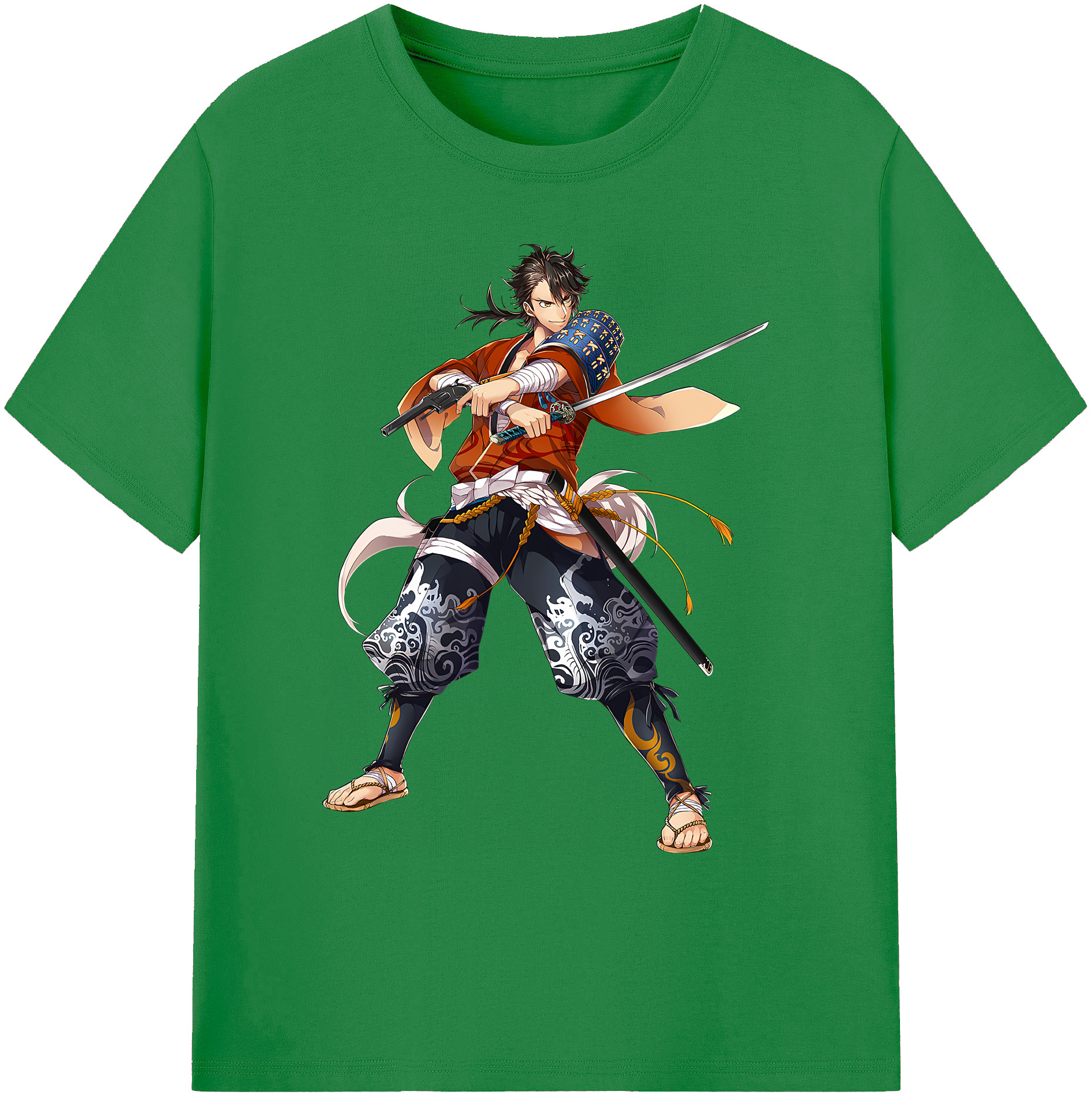 （画像用） 刀剣乱舞 Touken Ranbu 綿100％ メンズ半袖Tシャツ｜肌触りやわらか＆通気性